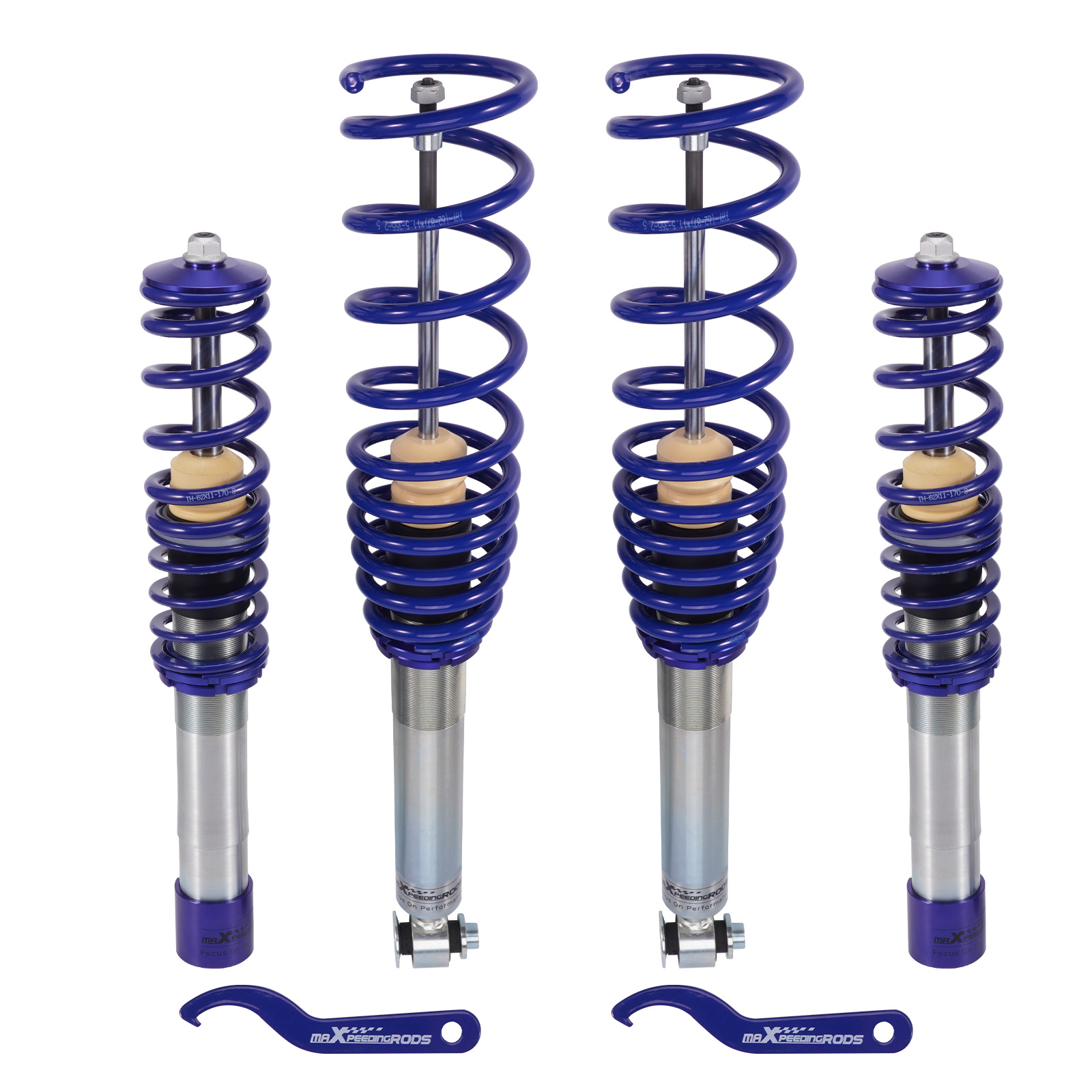 Height Adjustable Coilovers Lowering Kit For BMW E39 5-Series Sedan 1997-2003