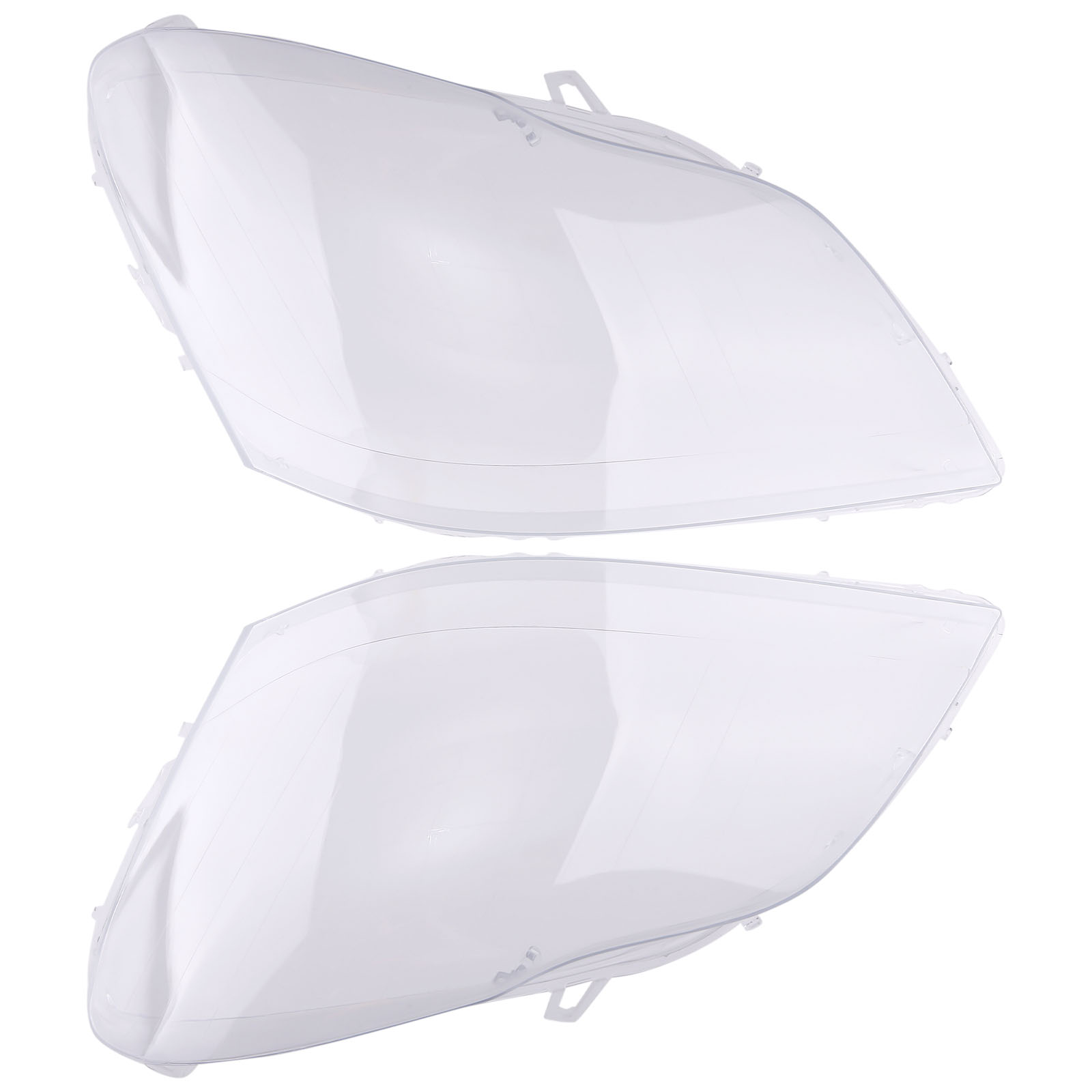 Left+Right Headlight Lens Cover For Mercedes-Benz GL-Class X164 2007-2012 Clear