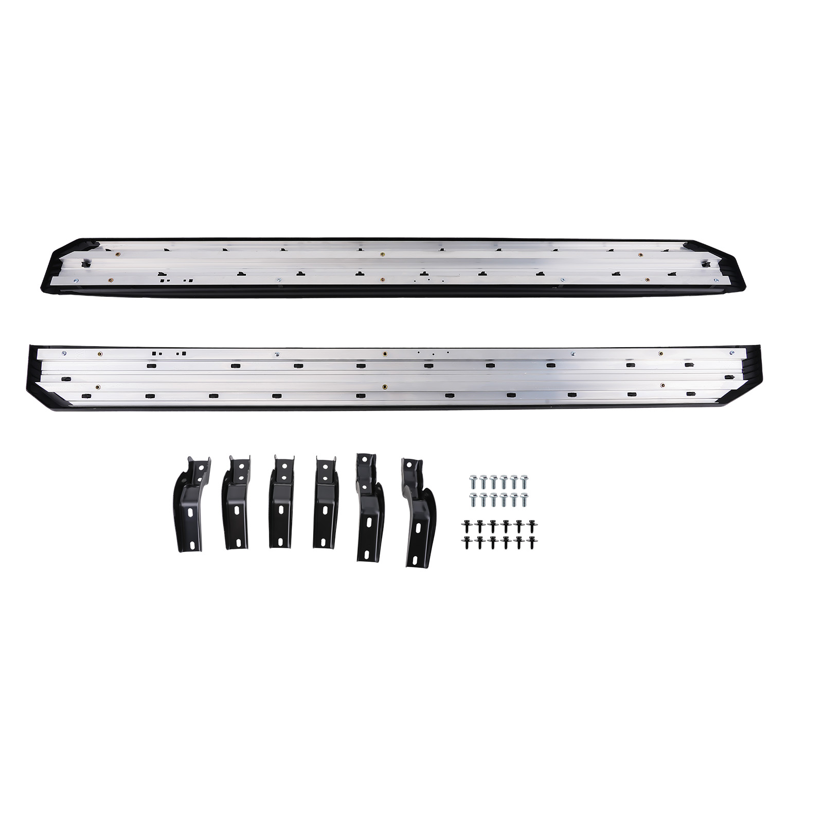 Aluminum Running Board Steps for Toyota Land Cruiser 24-25 Black Side Step Kit