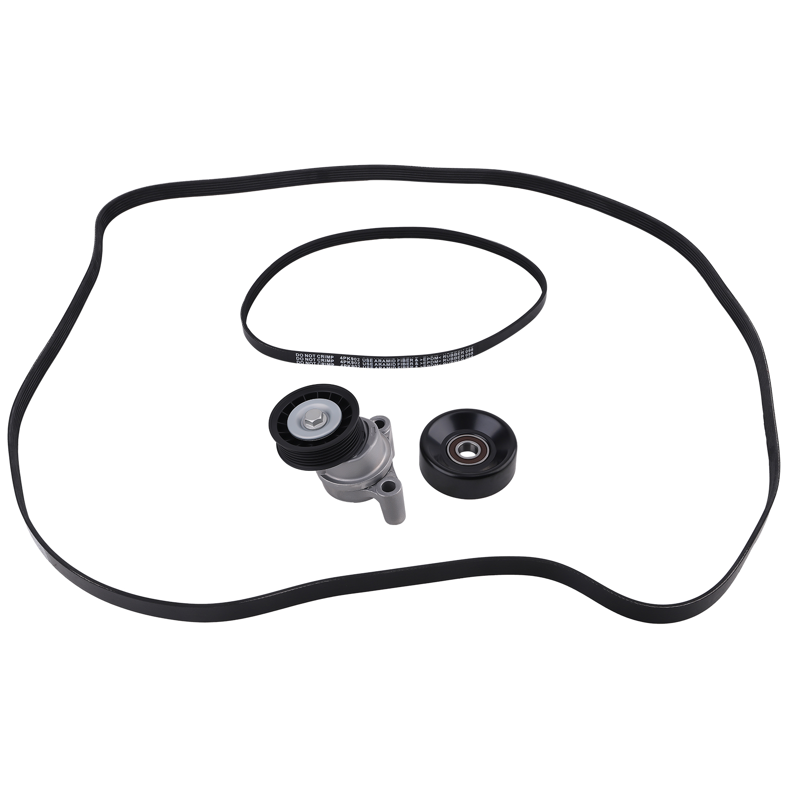 Serpentine Belt Tensioner Pulley Kit For Chevrolet Silverado Express 2009-2014