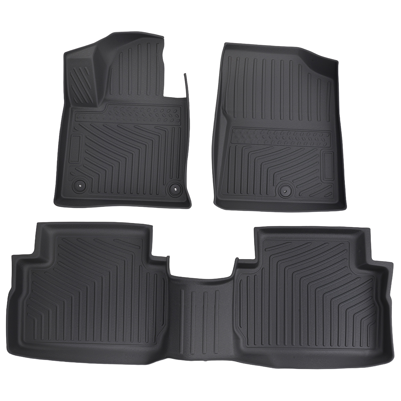 Carpet Floor Mats for Hyundai Santa Fe 5 Seat 2021-2023 TPE Rubber Waterproof