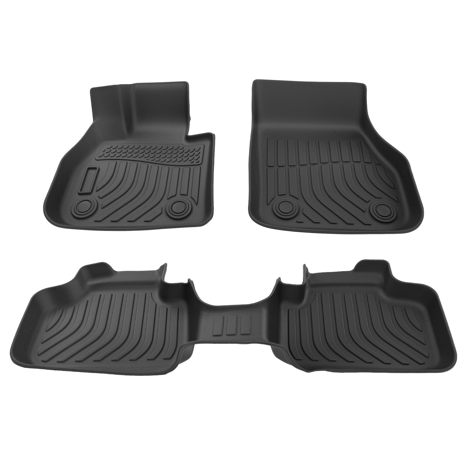 Heavy Duty All-Weather Mats for Mini Cooper Countryman 2017-2024 Black TPE
