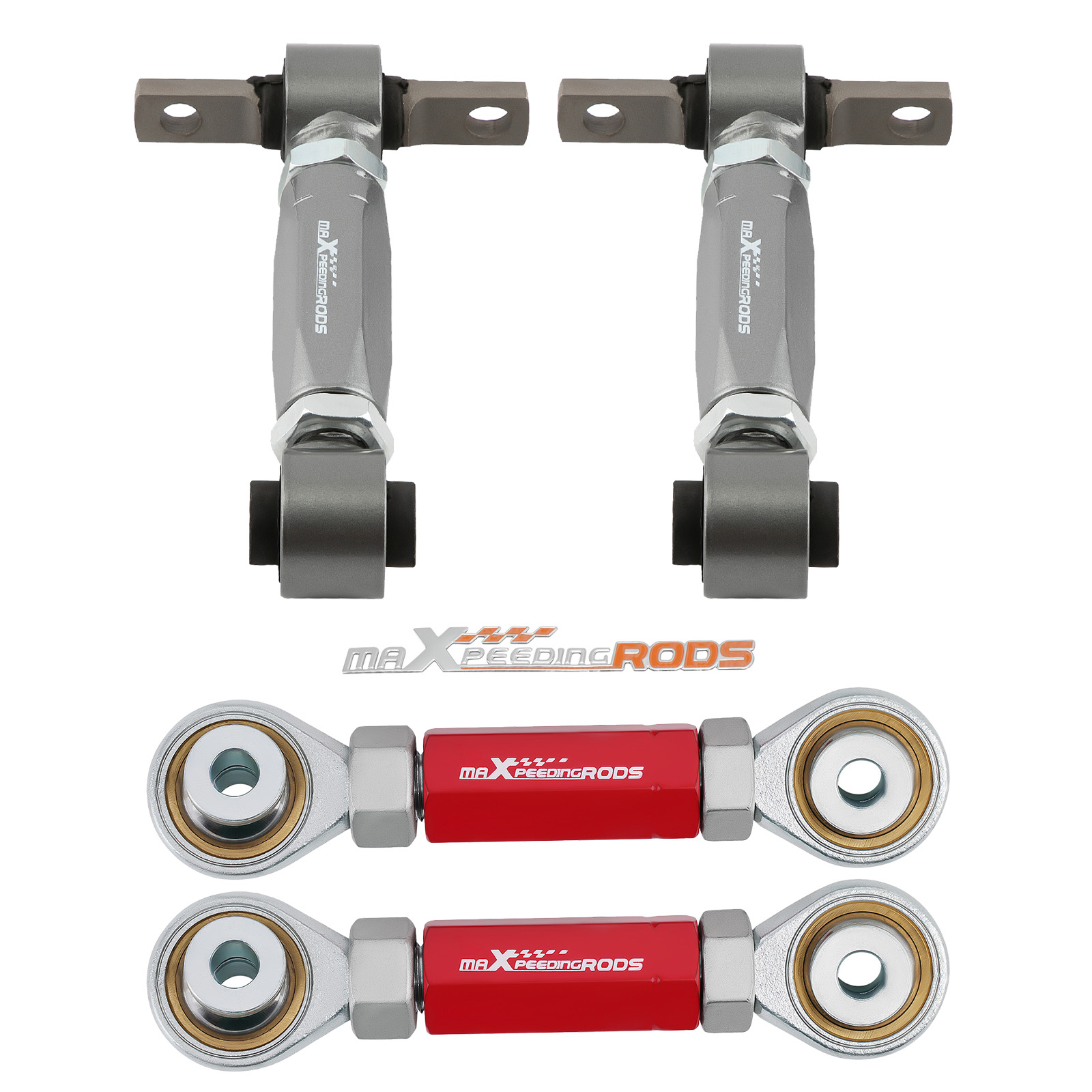 4x Adjustable Rear Upper Camber Toe Arms Left & Right For Honda Civic 1988-2000