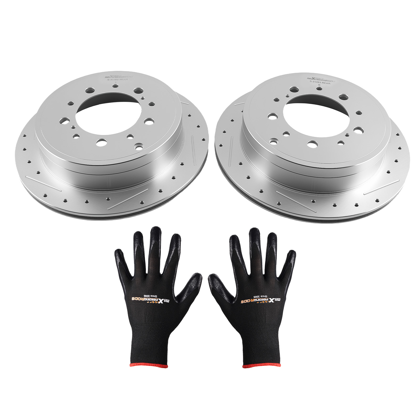 Rear Left&Right Brake Rotors Set for Toyota Land Cruiser 2008-2021 S-31483