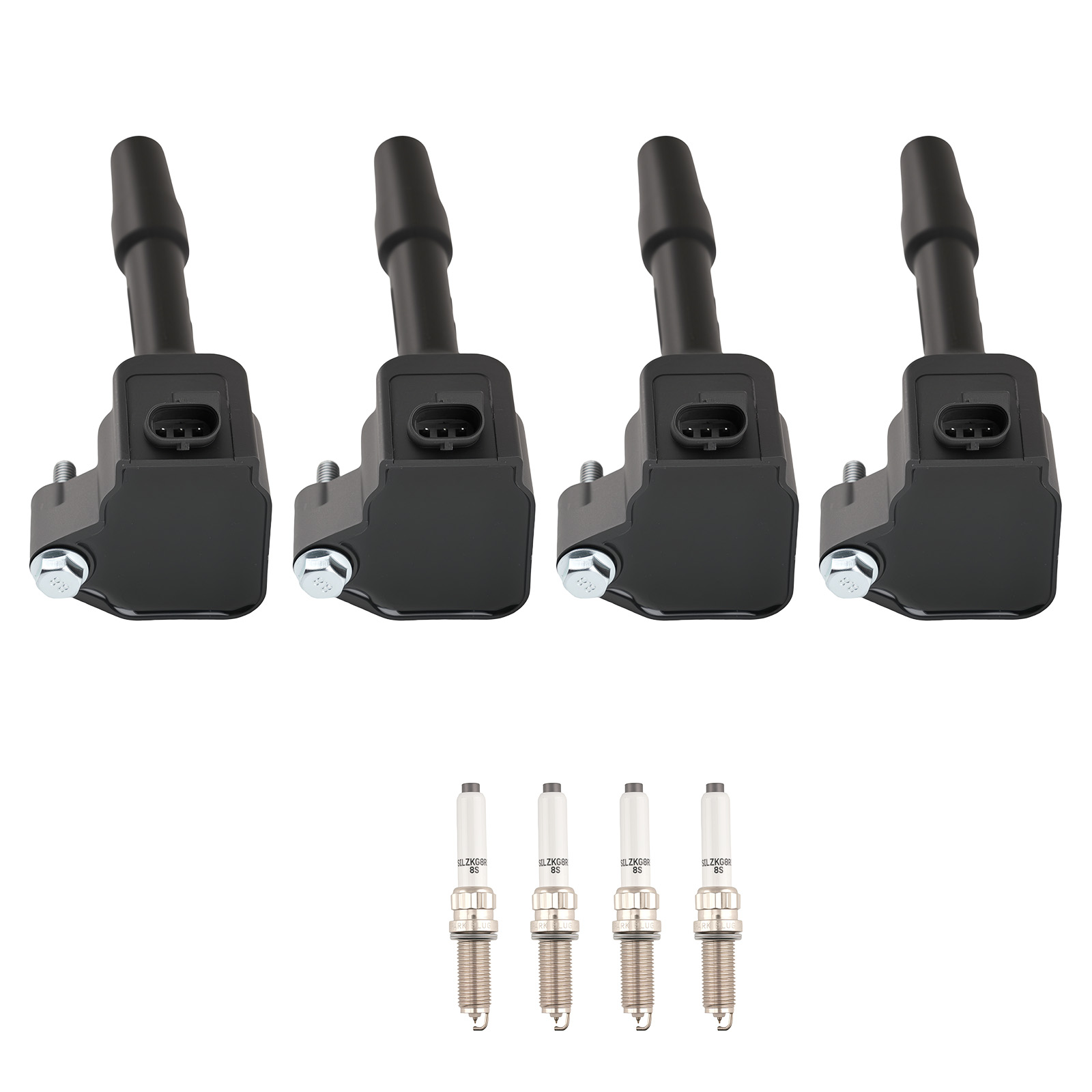 4Pcs Ignition Coils & Spark Plug for BMW 230i 330i 430i 530i F22/F30/G30 UF-750