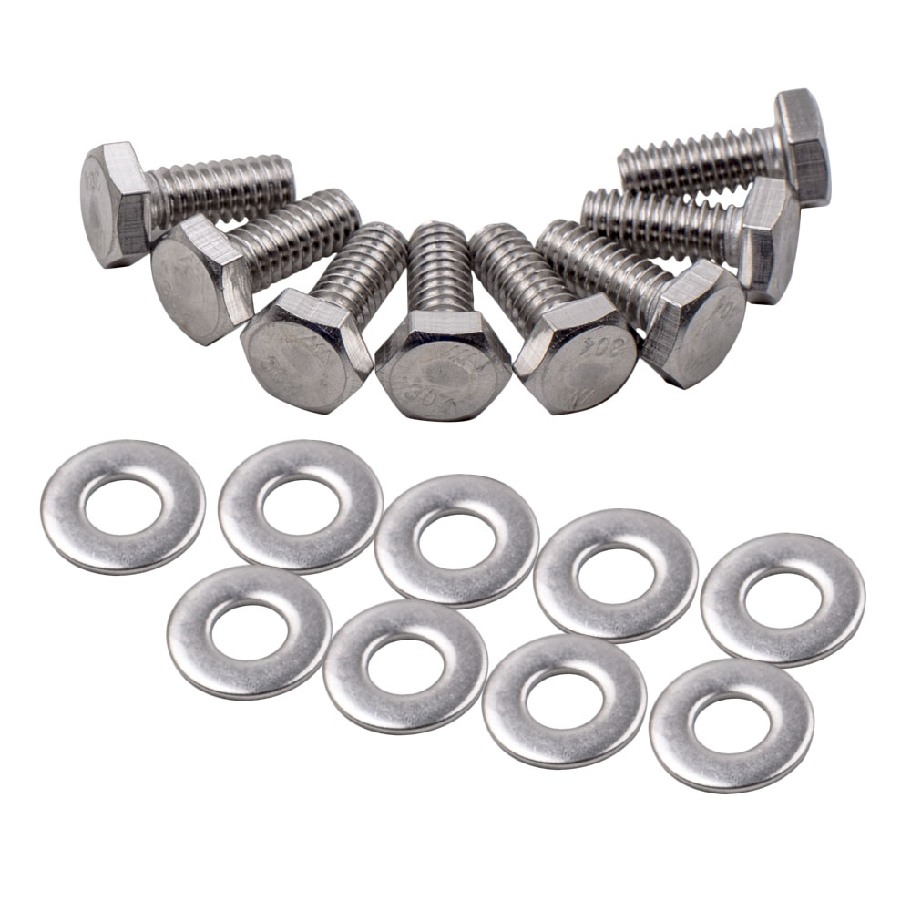 New Engine Bolts Kit Stainless Small Block 265 283 305 327 350 Hex For Chevy SBC