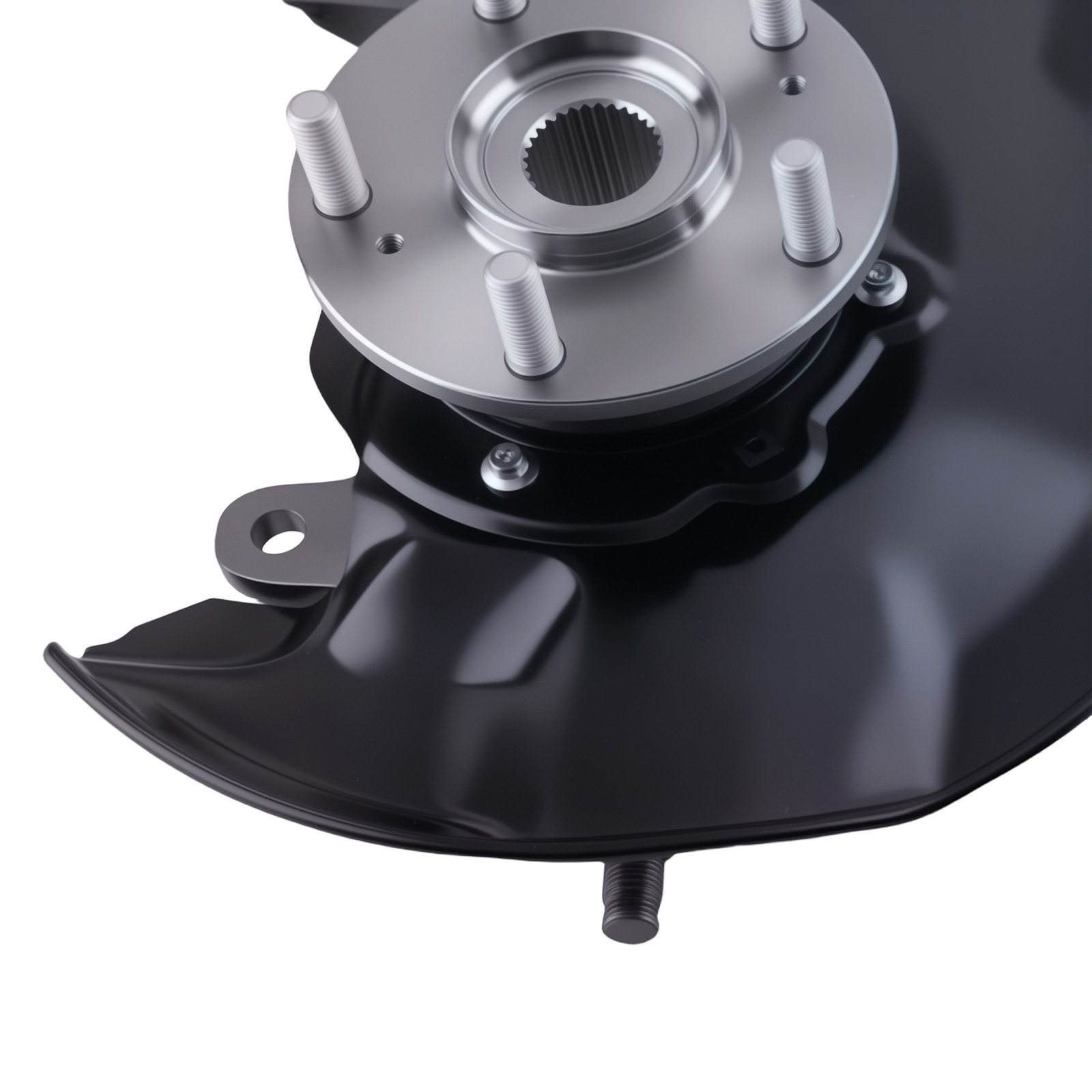 R & L Front Steering Knuckle+Wheel Hub Bearing For Accord 08-12 Acura TSX 09-14