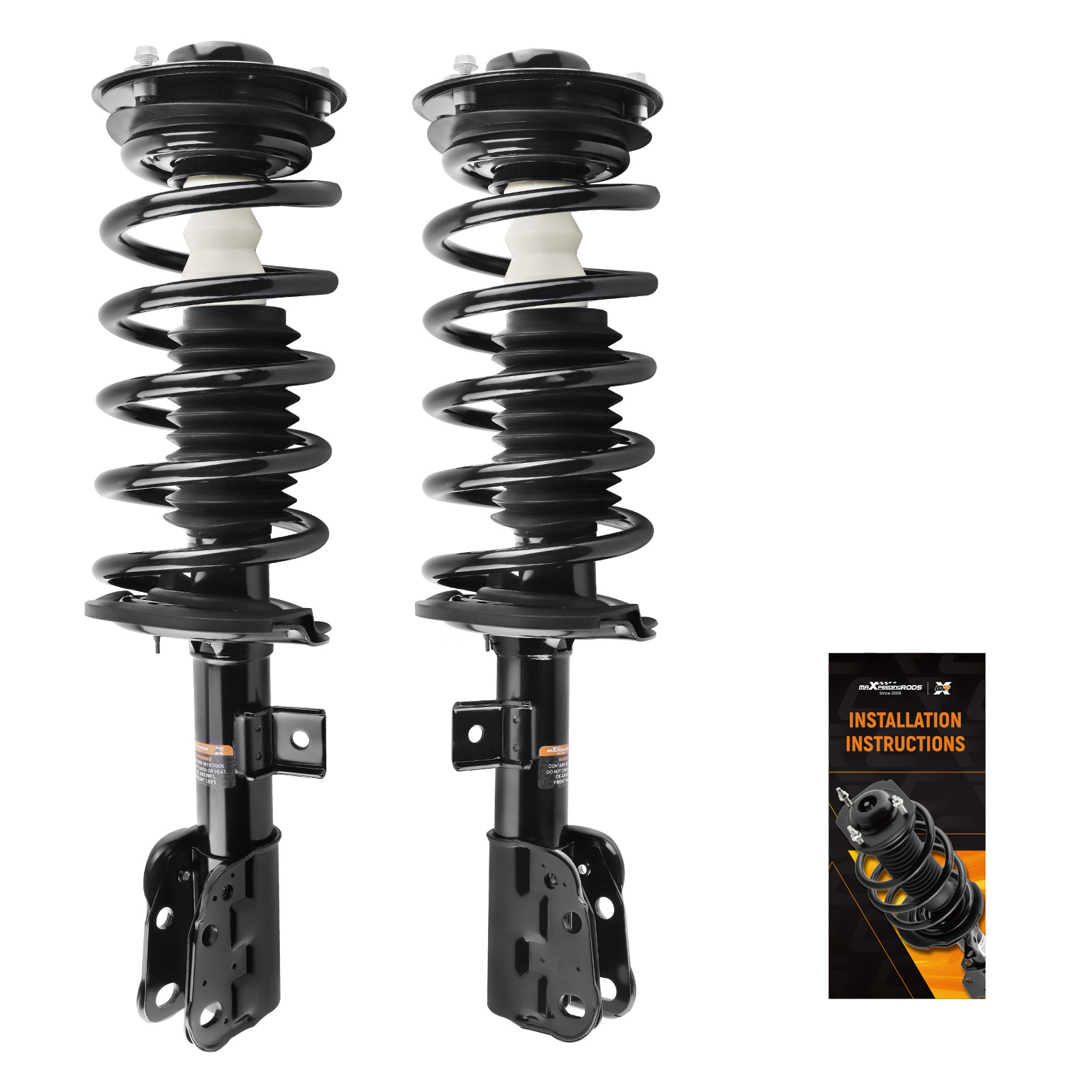 Pair Front Shock Struts & Coils Assembly For 2010-2017 Chevy Equinox 272526