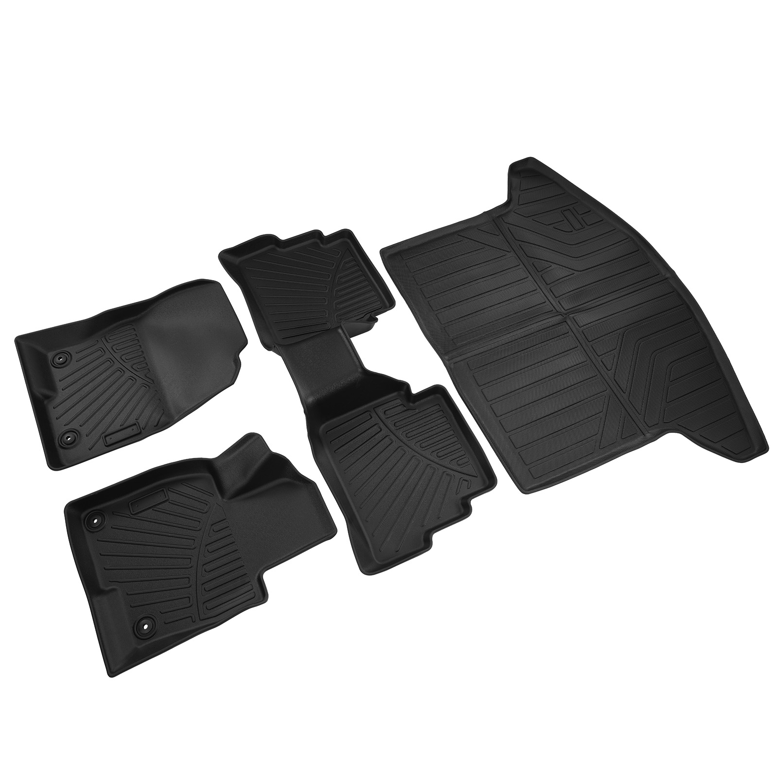 All Weather 3D Floor Mats + Cargo Liner For Mazda CX-5 2017-2024 Rubber Black
