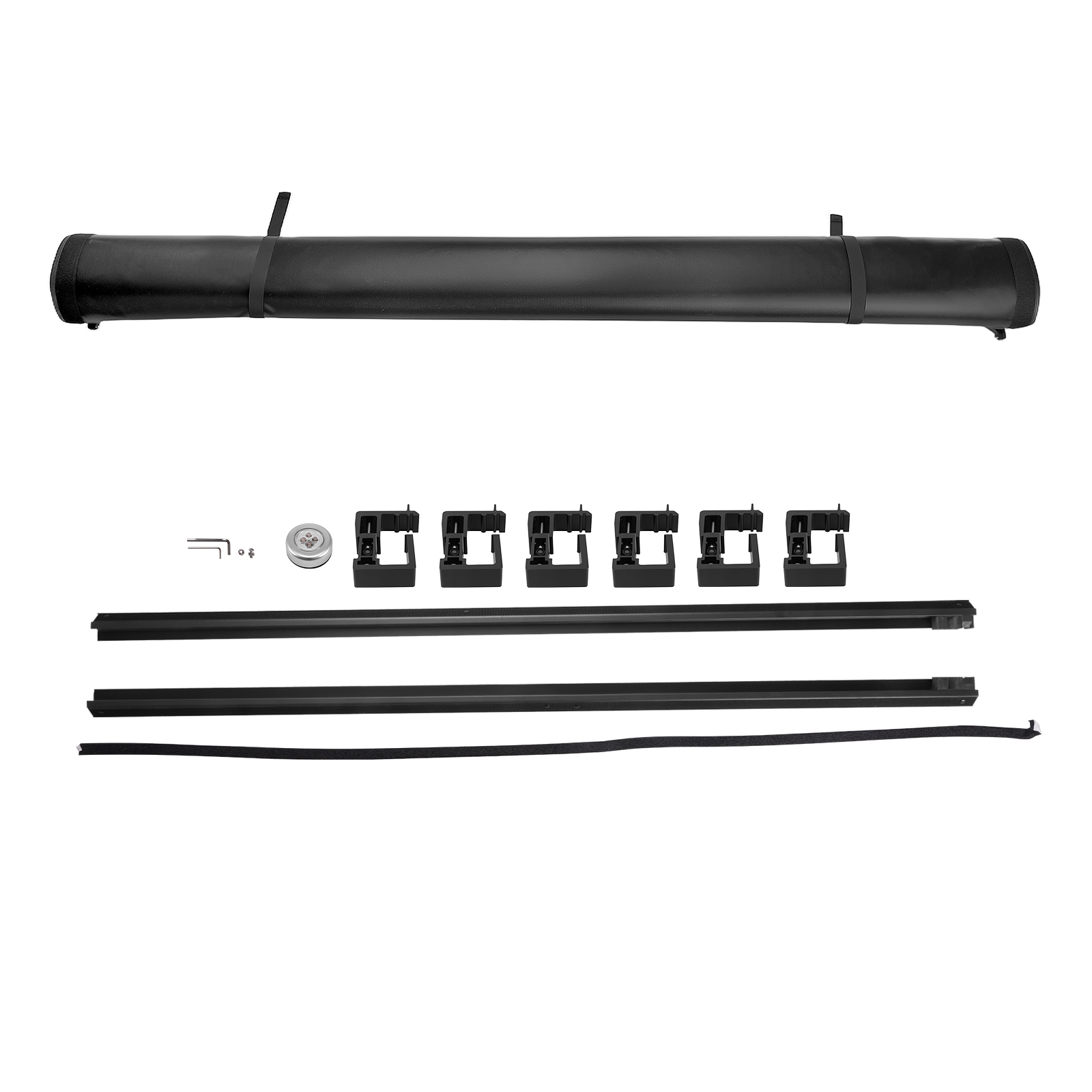 5.8ft Roll-Up Soft Bed Tonneau Cover for Chevrolet Silverado Sierra 04-07 Vinyl