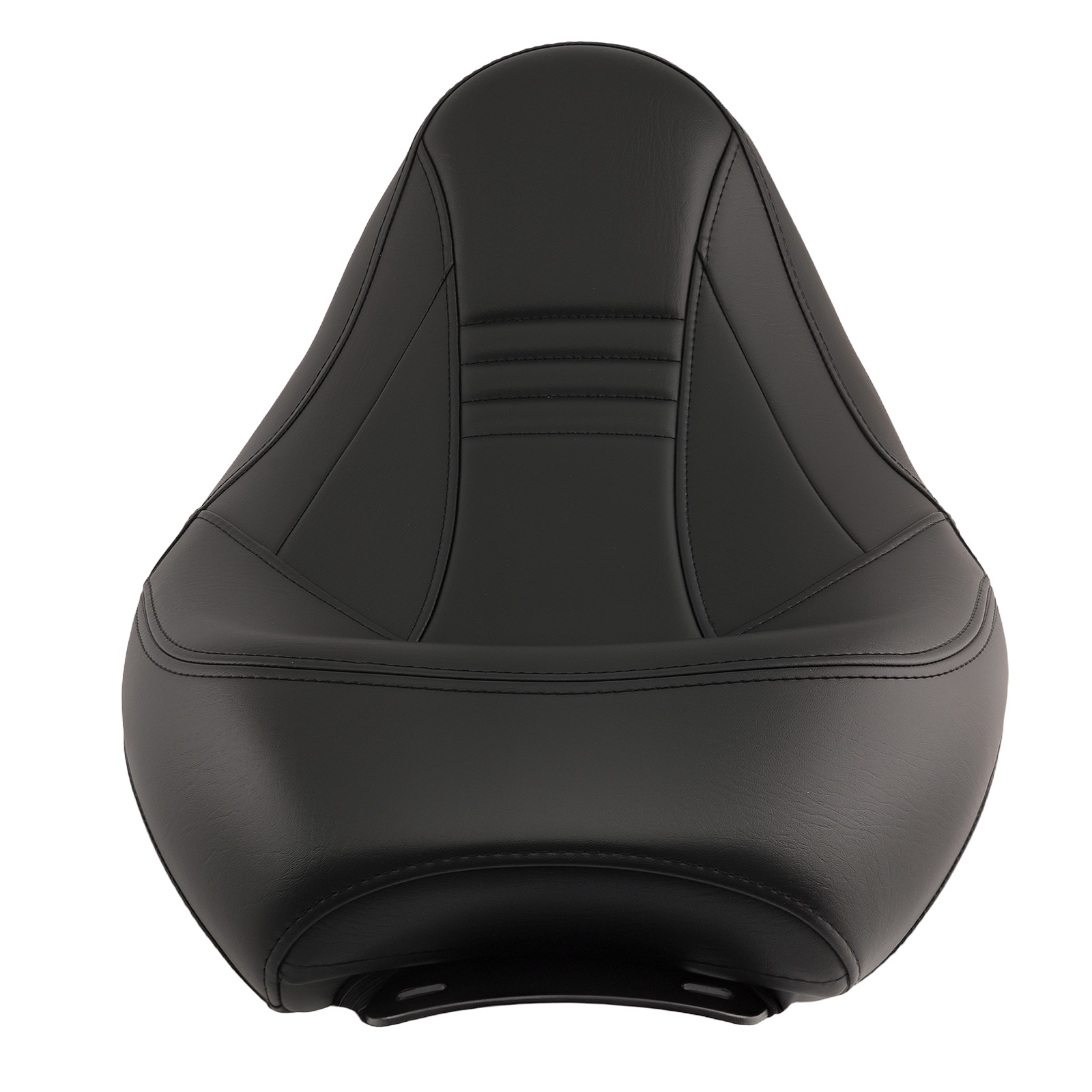 Low Profile Touring Seat for Harley 2009-2024 Black Stitch Two Piece Set