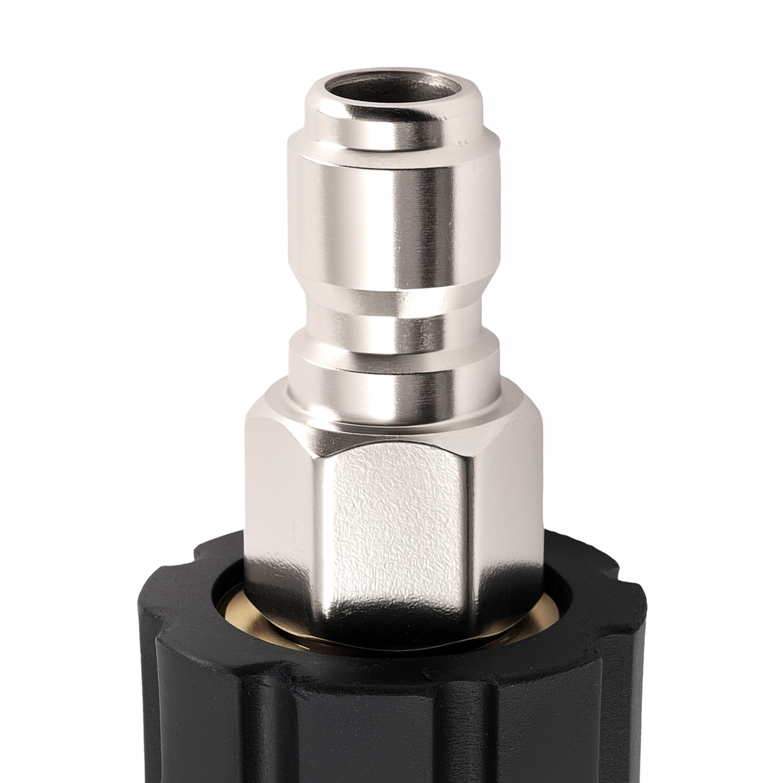 2 Set M22-14mm to 3/8'' Quick Connect Pressure Washer Adapter M22 Swivel 5000PSI