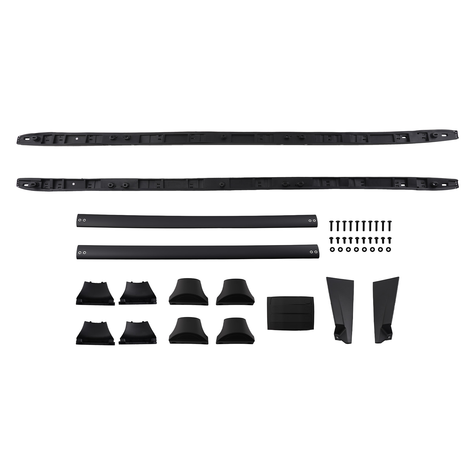 Aluminum Roof Rack Side Rails Crossbars for Honda Pilot 16-22 Cross Bars Black