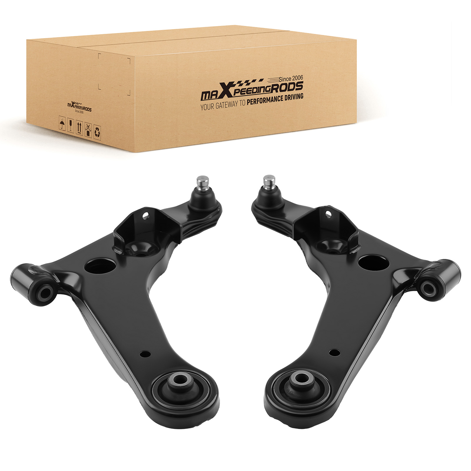 Driver & Passenger Control Arm w/Ball Joint for Mitsubishi Outlander 2003-2004