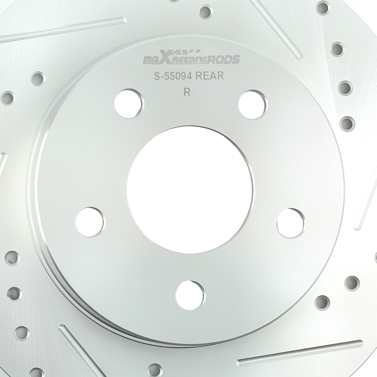Rear Drilled&Slotted Disc Brake Rotor For Pontiac Pursuit 2006/Saturn Aura 07-09