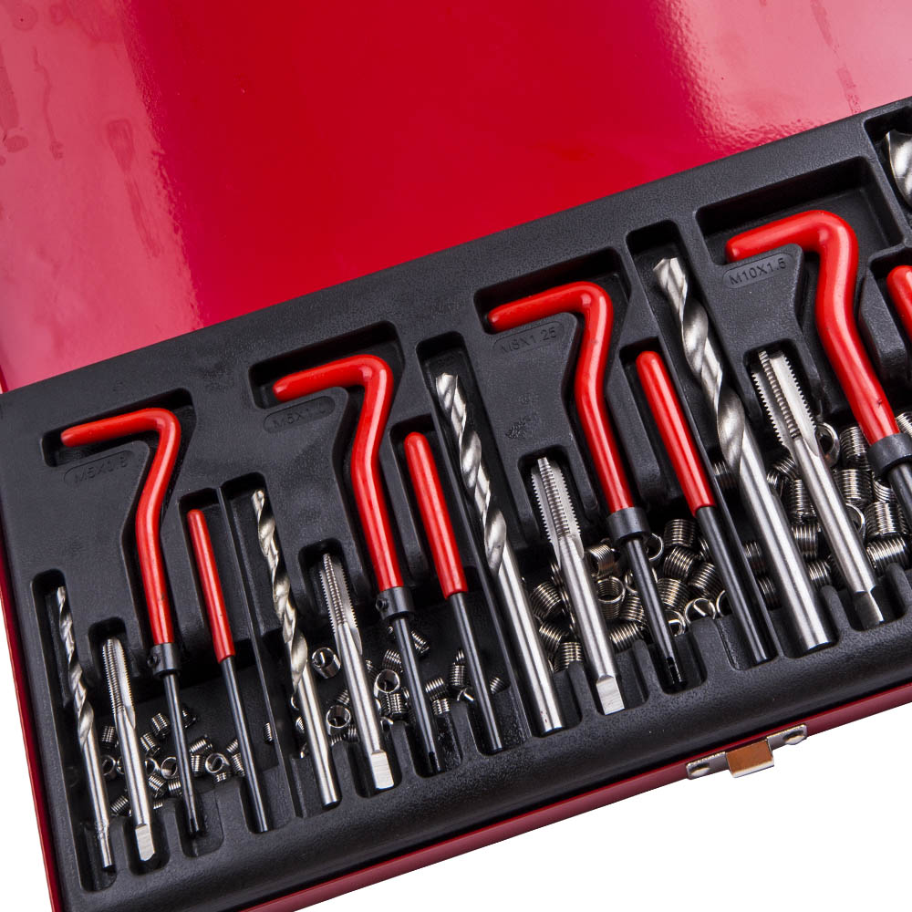 THREAD REPAIR TOOL KIT M5-M12 304 STAINLESS STEEL INSERT SET 131PC
