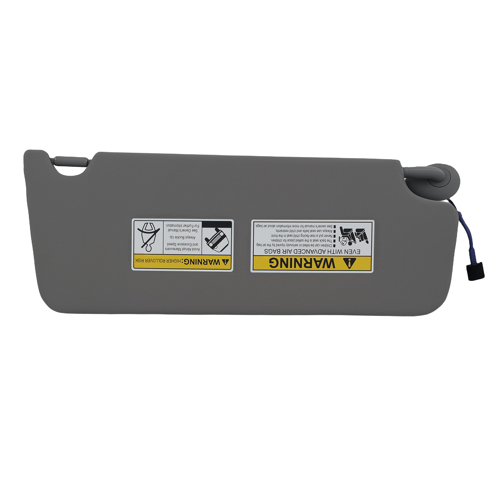 Pair Sun Visor w/ light for Honda Pilot/Ridgeline 2017-2021 Gray Plastic