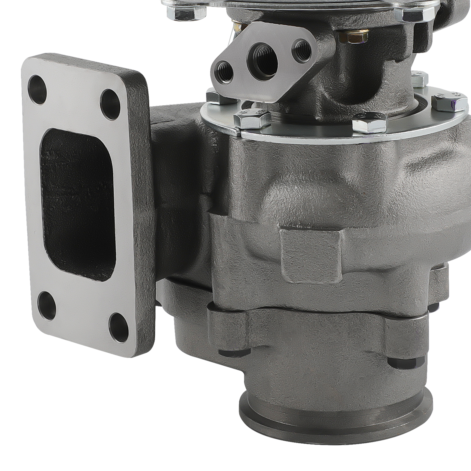 Turbocharger T3 T04E A/R .63 400HP Universal Turbine+Oil Drain Return Feed Lines