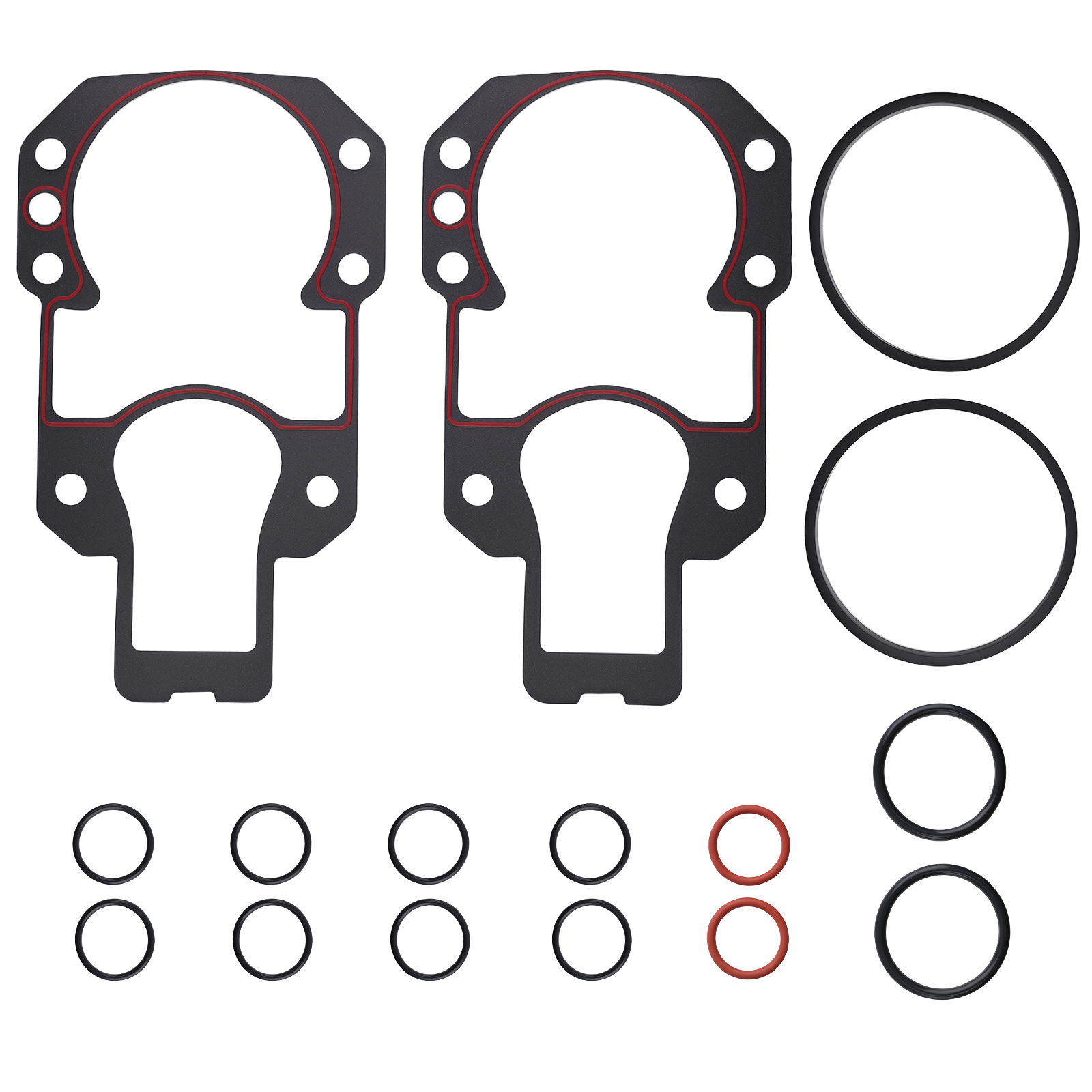 2 Pcs Alpha One Gen2 Bell Housing Mounting Gasket Kit for MerCruiser 18-2619