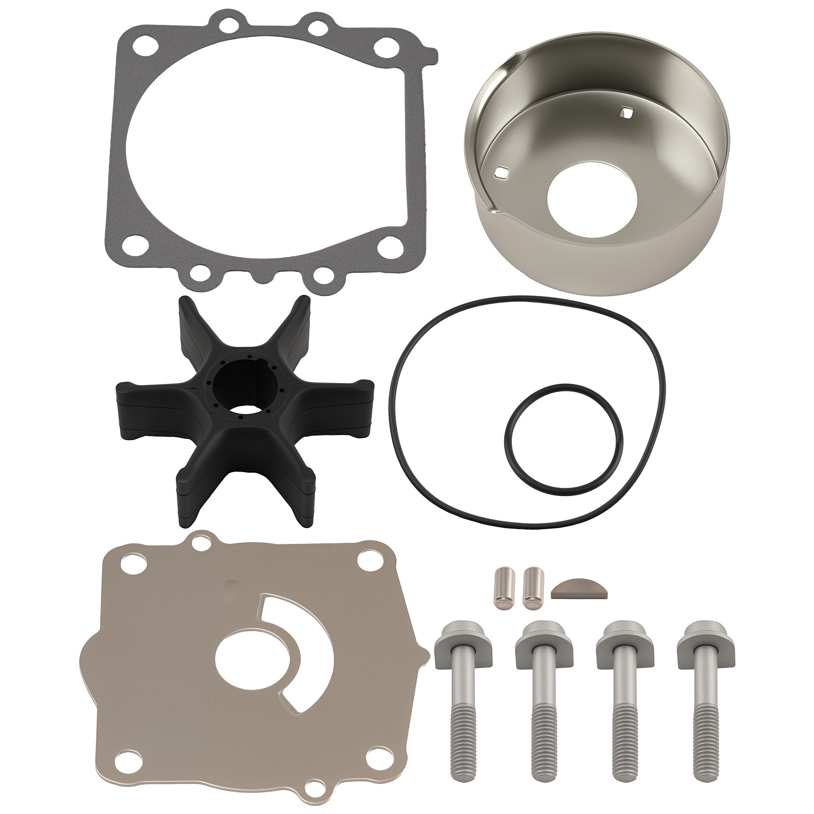 Boat Impeller Set for Yamaha F75B F90B F115 75-115HP 2002-2017 68V-W0078-00