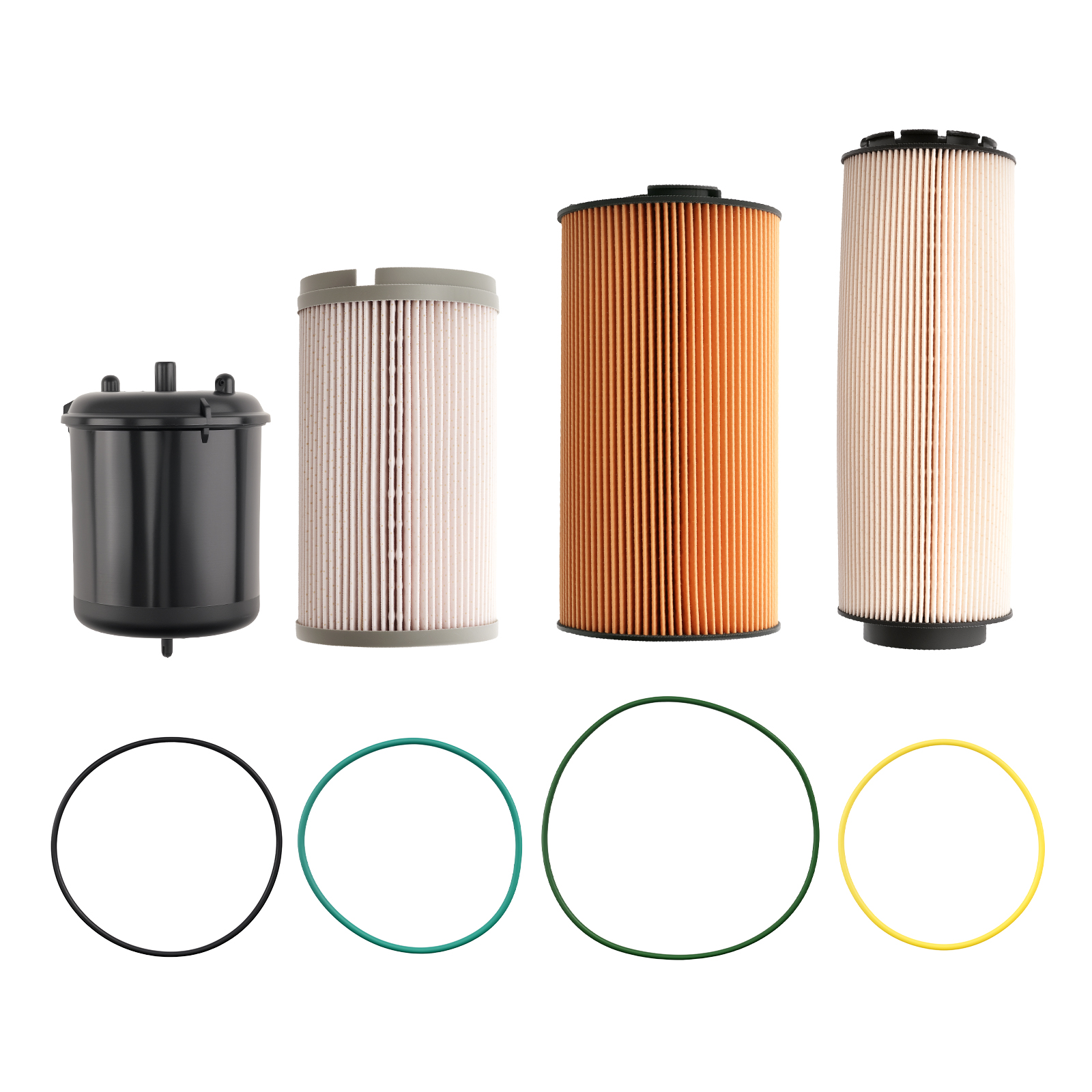 4PC Oil & Fuel Filter Set for MX13 1922496 2277129 K37-1029 2234788 Engine