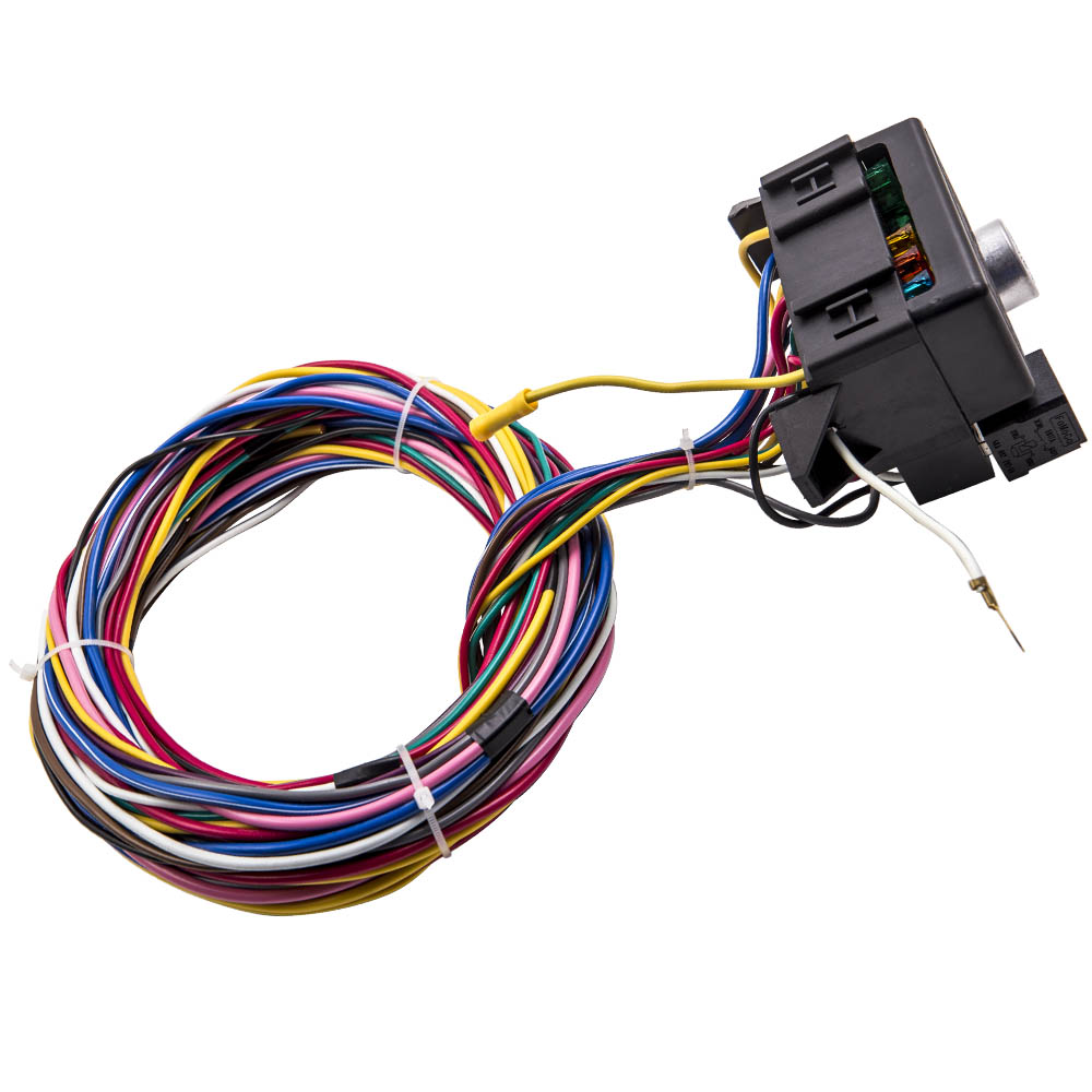 12 Circuit Universal Wiring Harness Muscle Car Hot Rod Street XL Wires