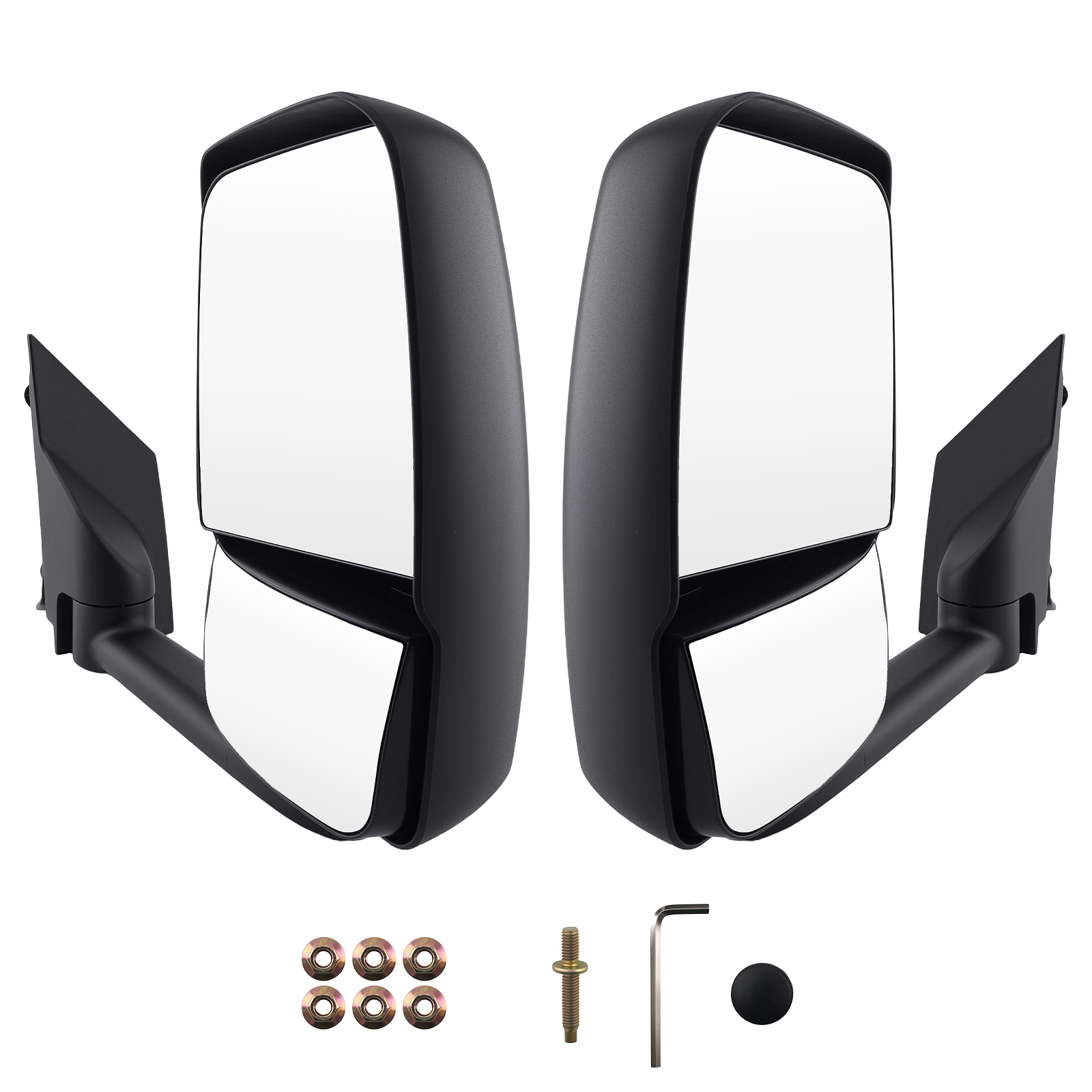 Black Rear View Mirror for Chevy Express 3500 Van 2003-2011 Manual