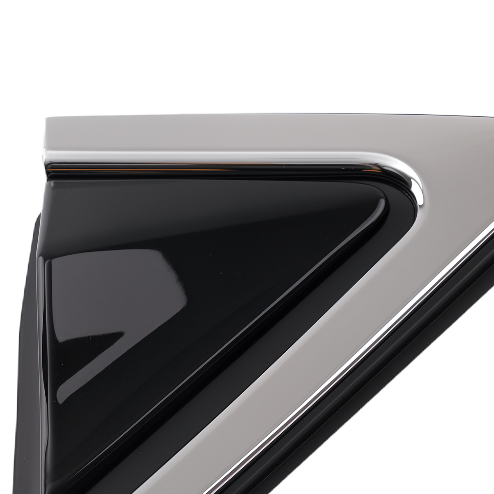 Left Side Mirror Flag Trim for Hyundai Santa Fe 13-19 Black Accessory 861802W000