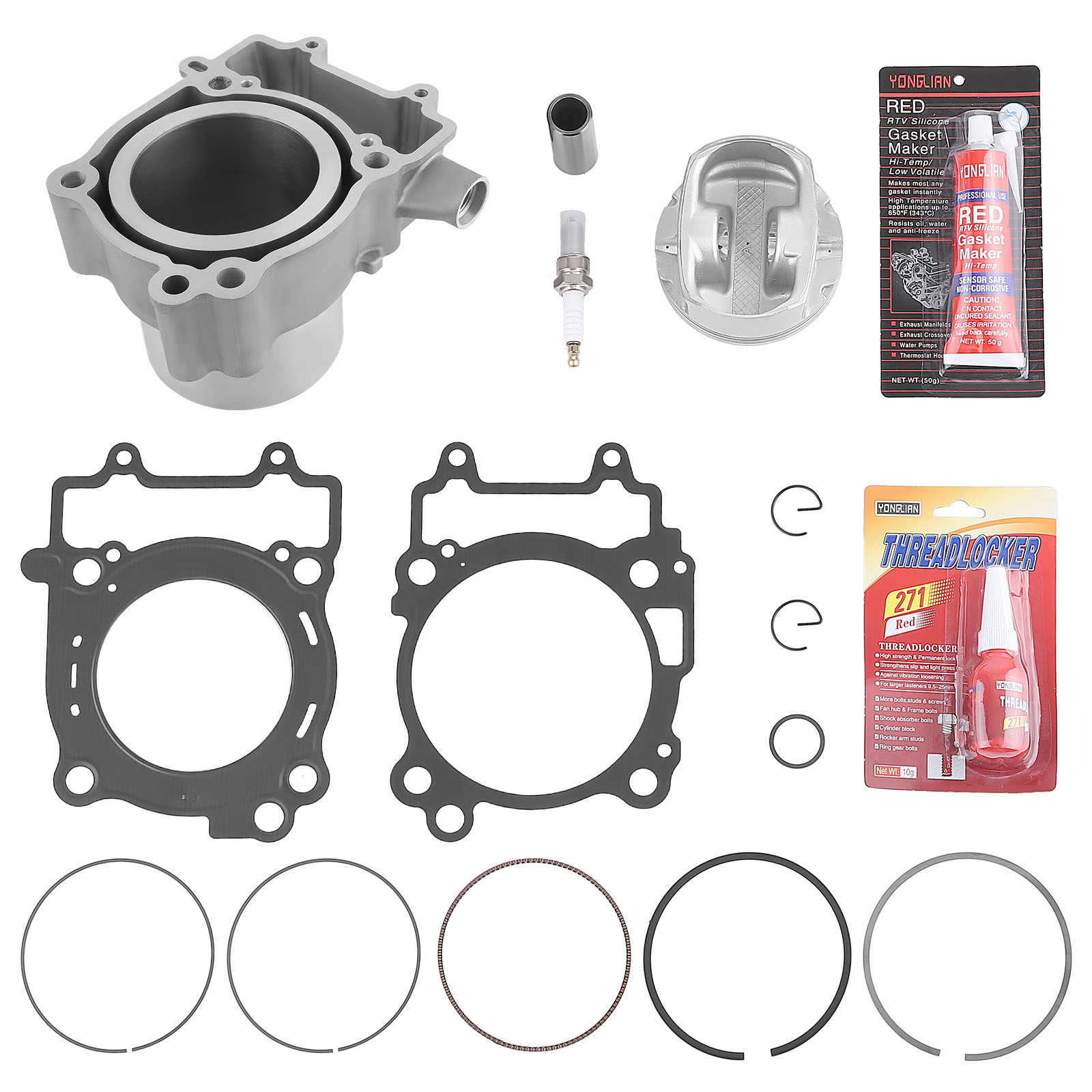 Cylinder Piston Gasket Top End Kit 3022701 For Polaris Sportsman 450 2017-2022