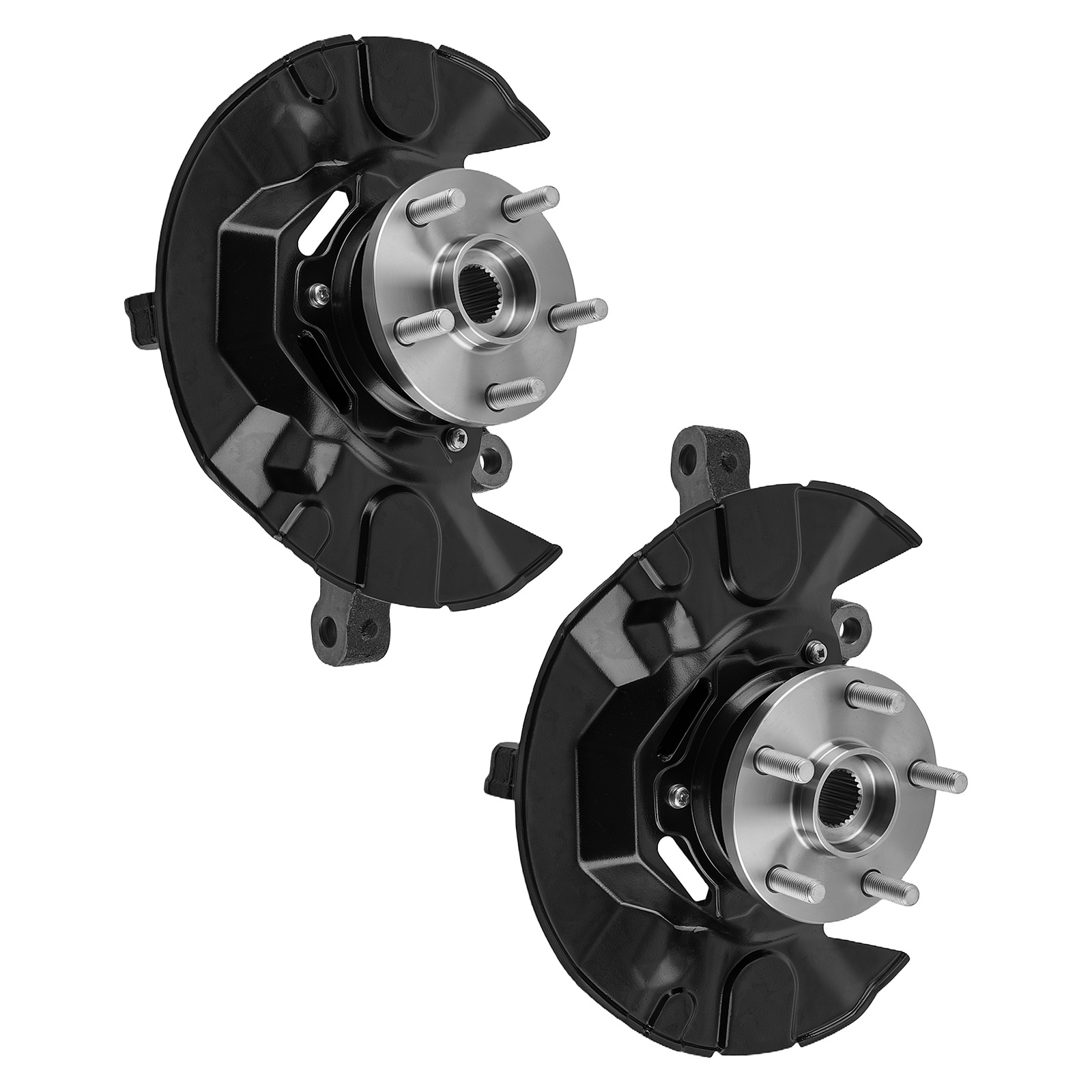 2XFront R+L Wheel Bearing & Hub Assembly with Knuckle for Toyota Matrix FWD