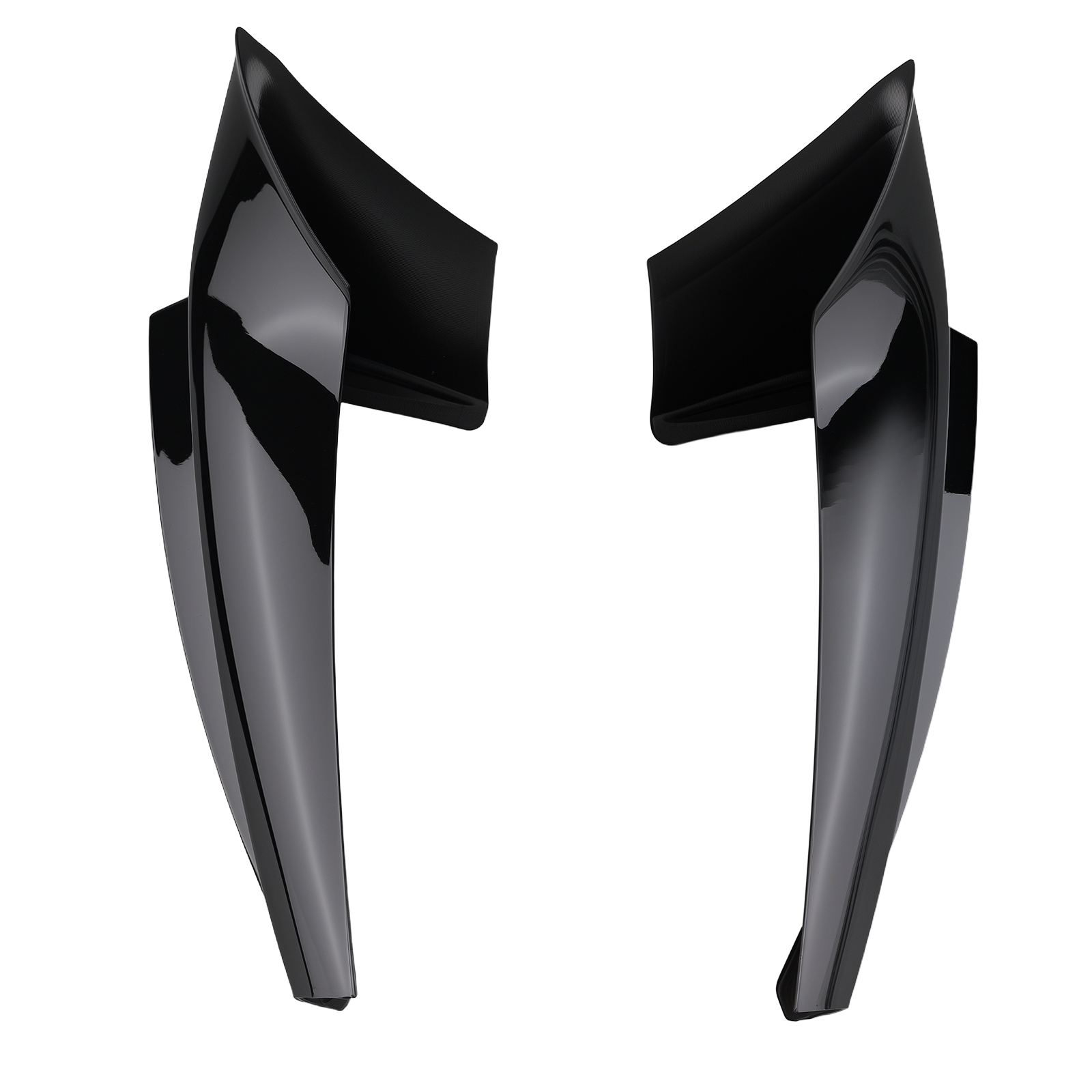 Front Bumper Spoiler for BMW F10 5 Series M Sport 11-16 Gloss Blk Splitter