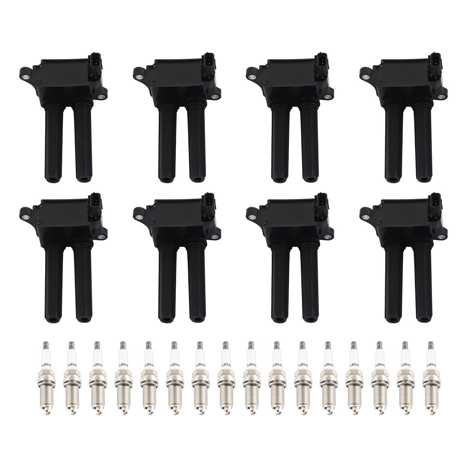 8pcs Ignition Coil & 16 Spark Plug For Chrysler Dodge Charger Ram Jeep UF-504