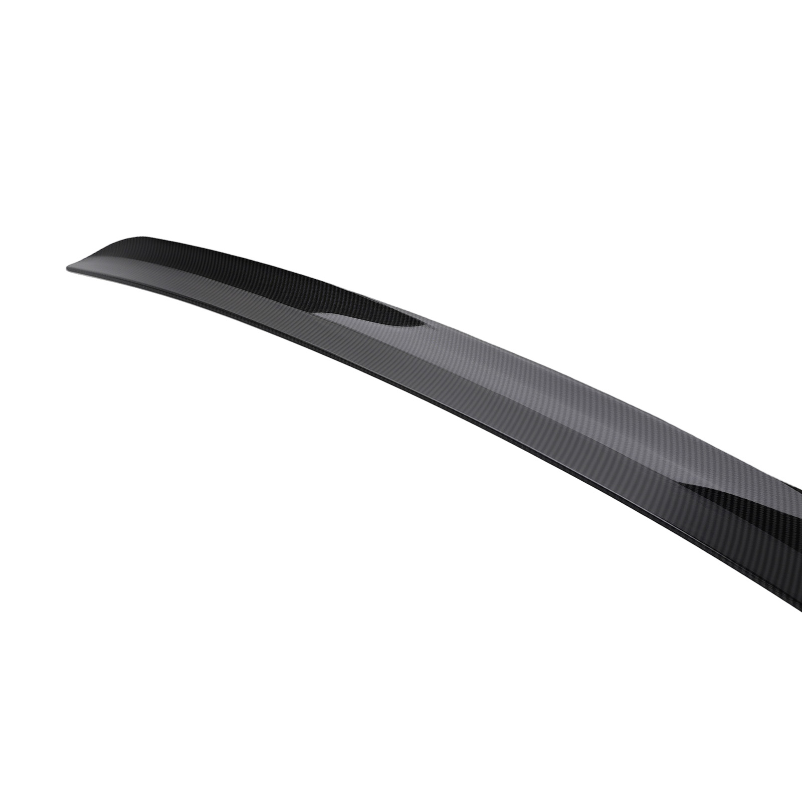 Black ABS Carbon Style Wing for Dodge Charger 2011-22 Direct Mount Upper Spoiler