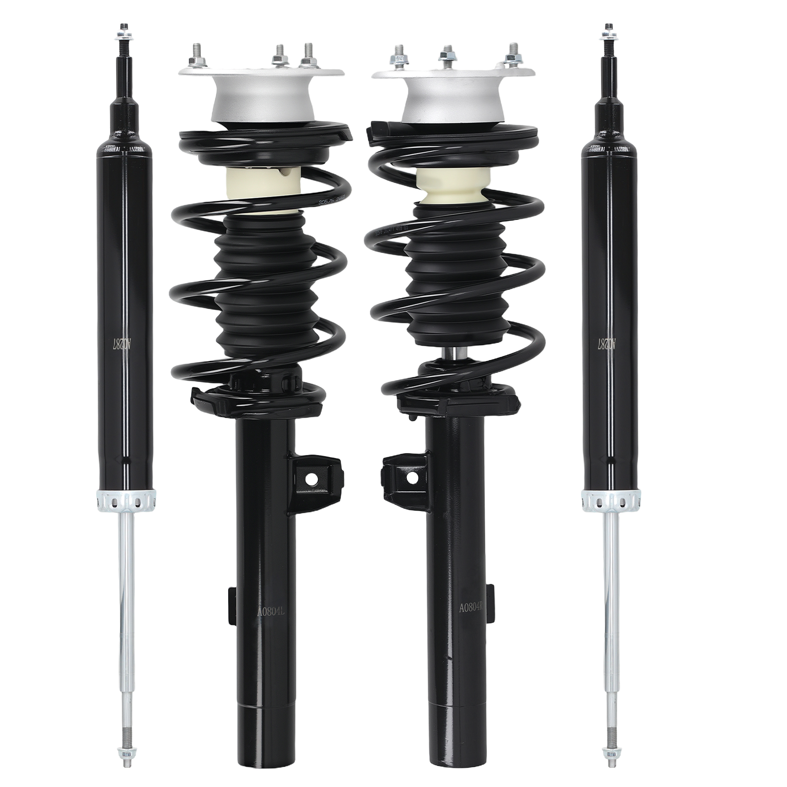 4x Front + Rear Struts w/Coil Spring For BMW 330i 325i 2006 323i 2006-2011