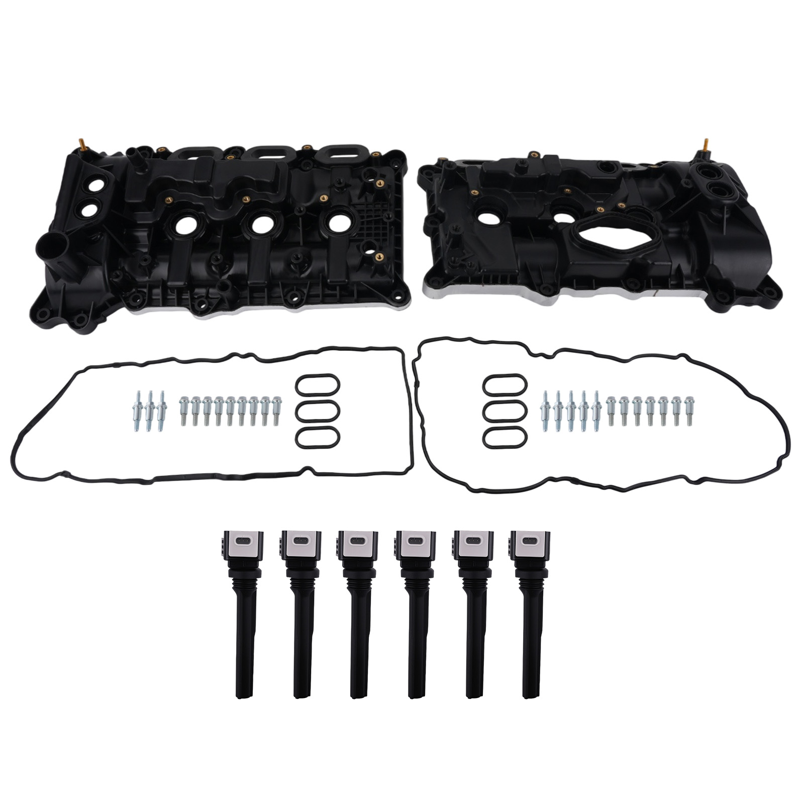 Valve Cover Set w/ Ignition Coils for Ford F-150 3.5L V6 Turbocharged DG560