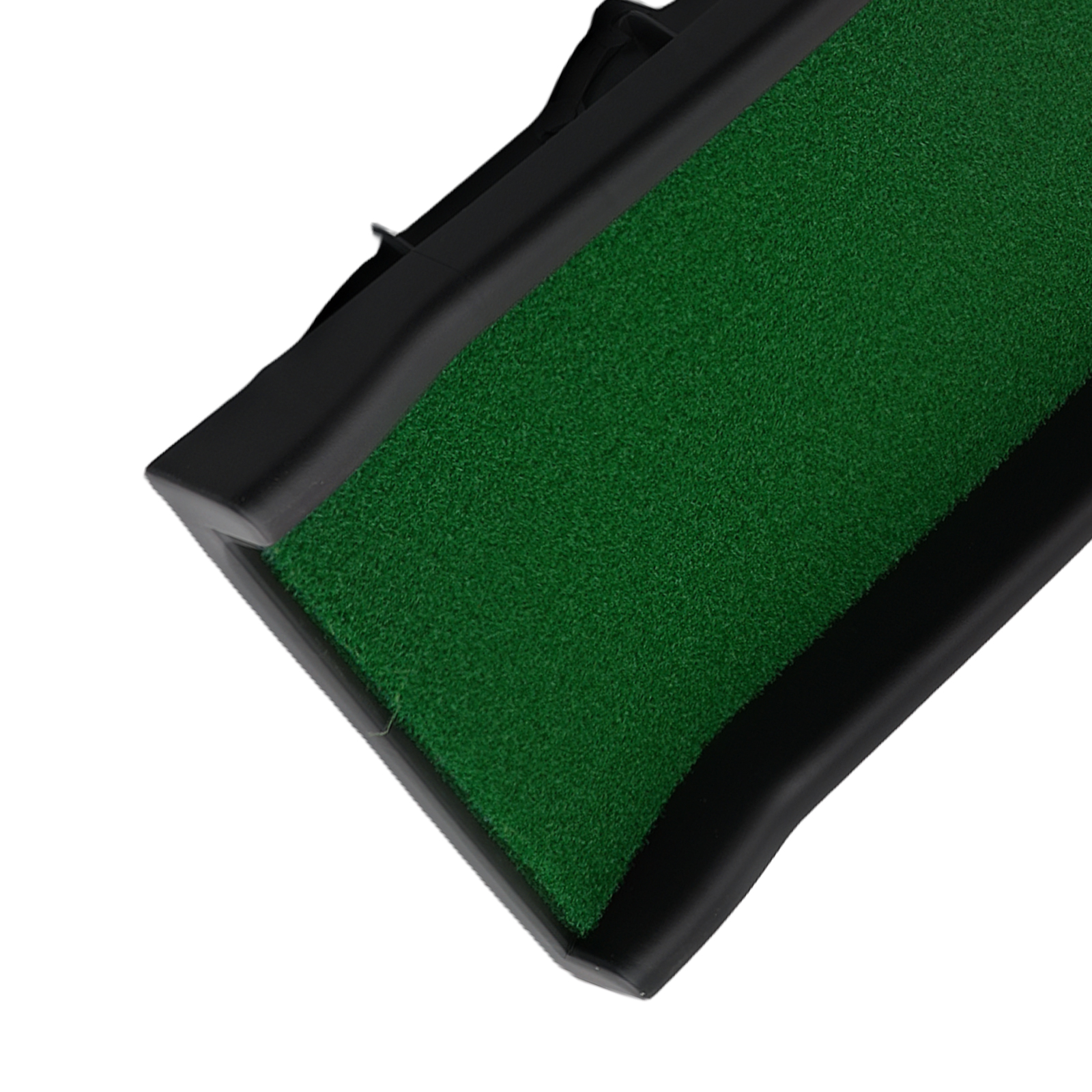 Dog Ramp with Safety Latch & Non-Slip Grass Surface Bi-Fold Portable