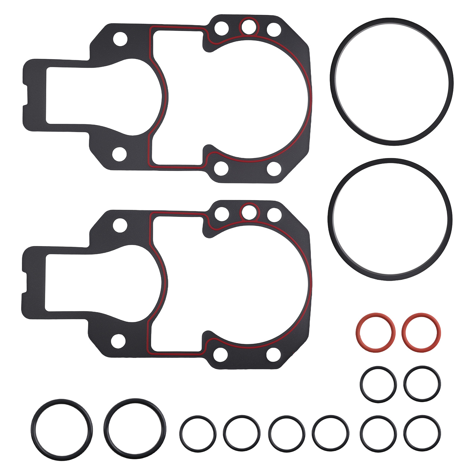 2 Pcs Alpha One Gen2 Bell Housing Mounting Gasket Kit for MerCruiser 18-2619