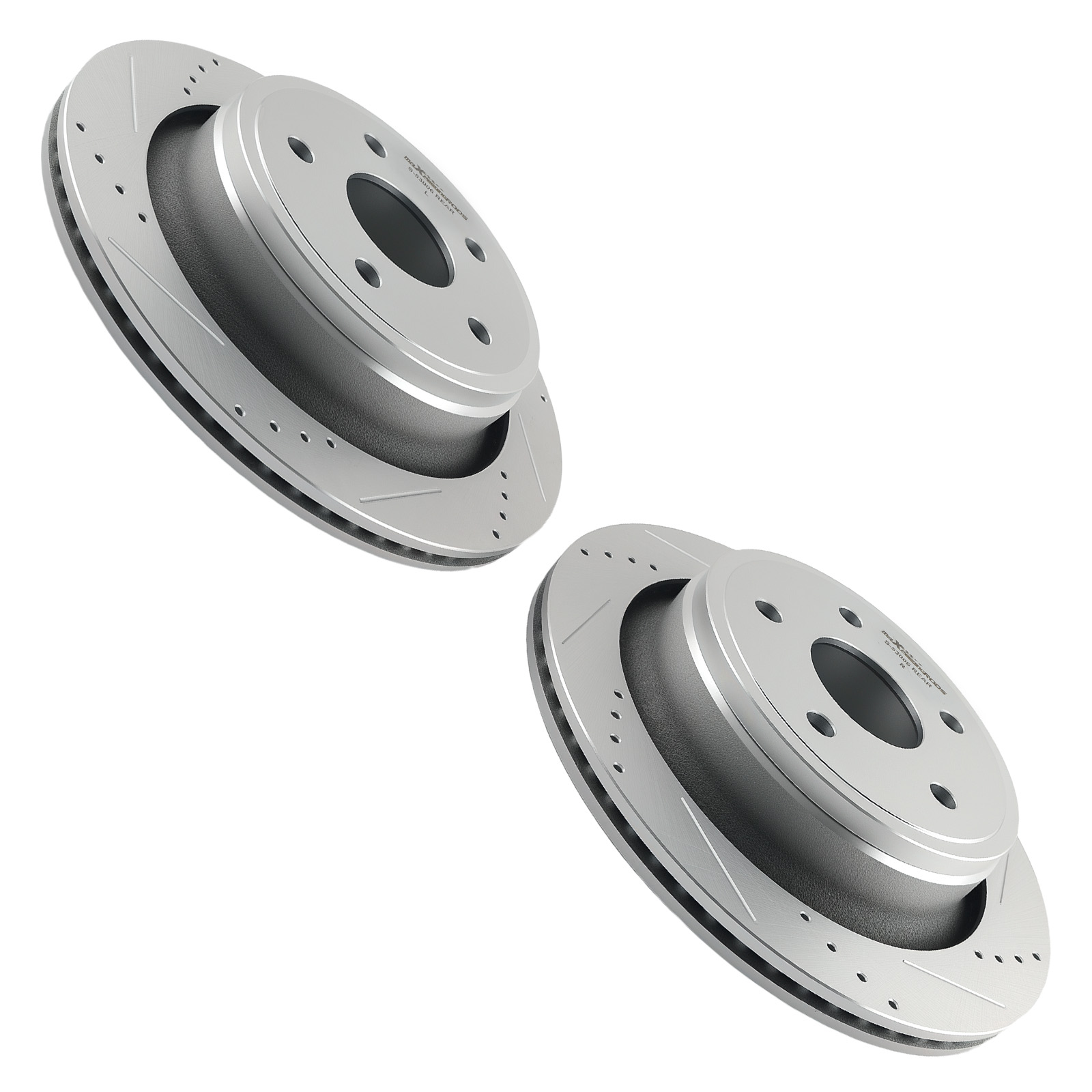 Rear 13.86inch Drilled Brake Rotors Kit w/pads for Dodge Durango 2004-09 S-53006