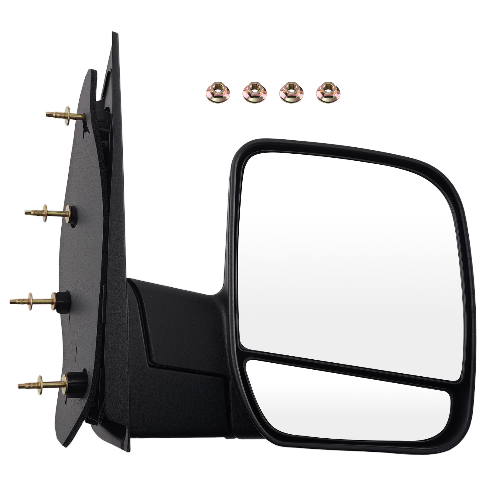 Right Manual Mirror for Ford E-350 Super Duty 2004-2013 Black 15227440