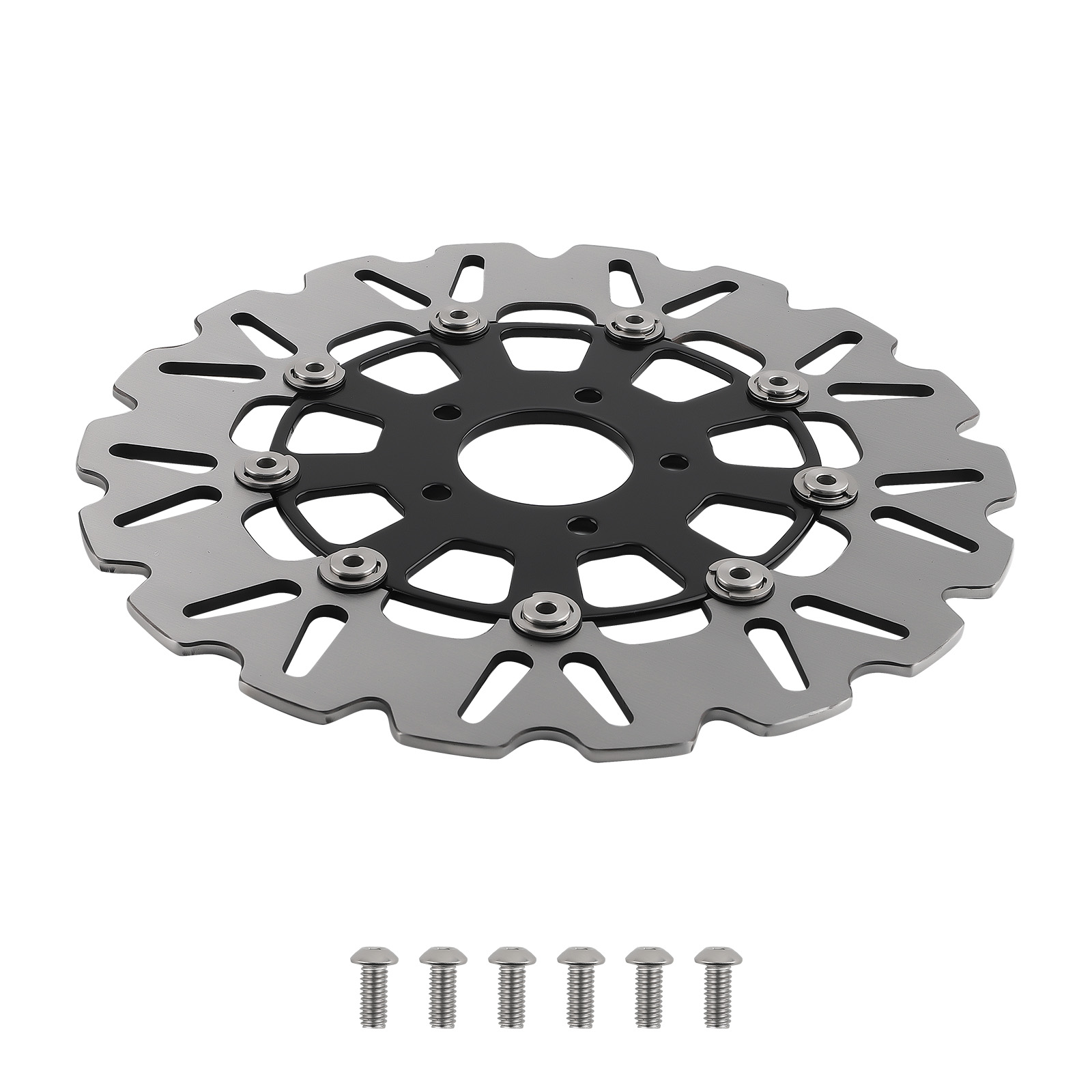 Motorcycle Front Brake Disc for Harley-Davidson Dyna 2006-2017 11.8inch Black