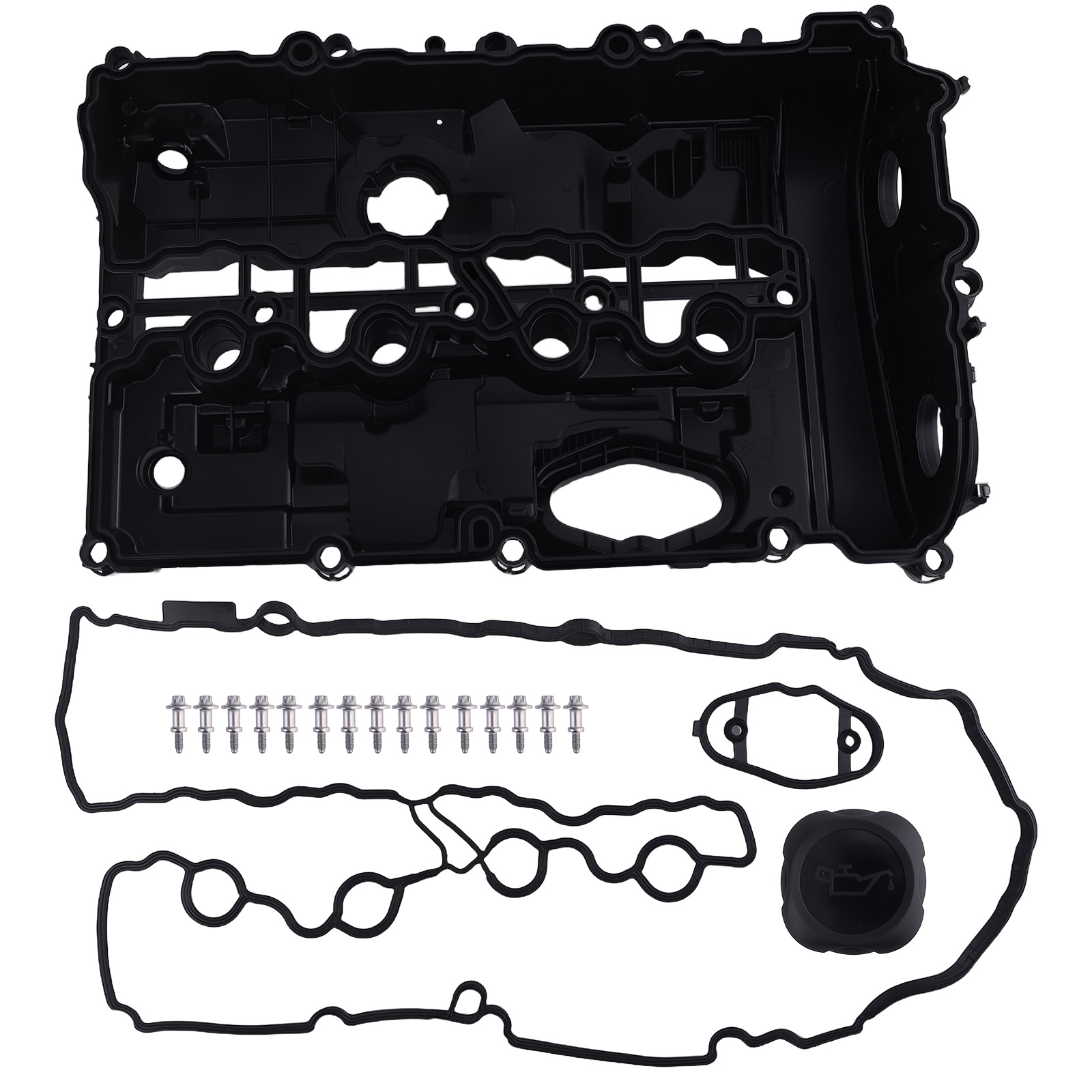 Engine Valve Cover Assembly for BMW X-Series 2.0L Models 2016-2019 w/Gasket