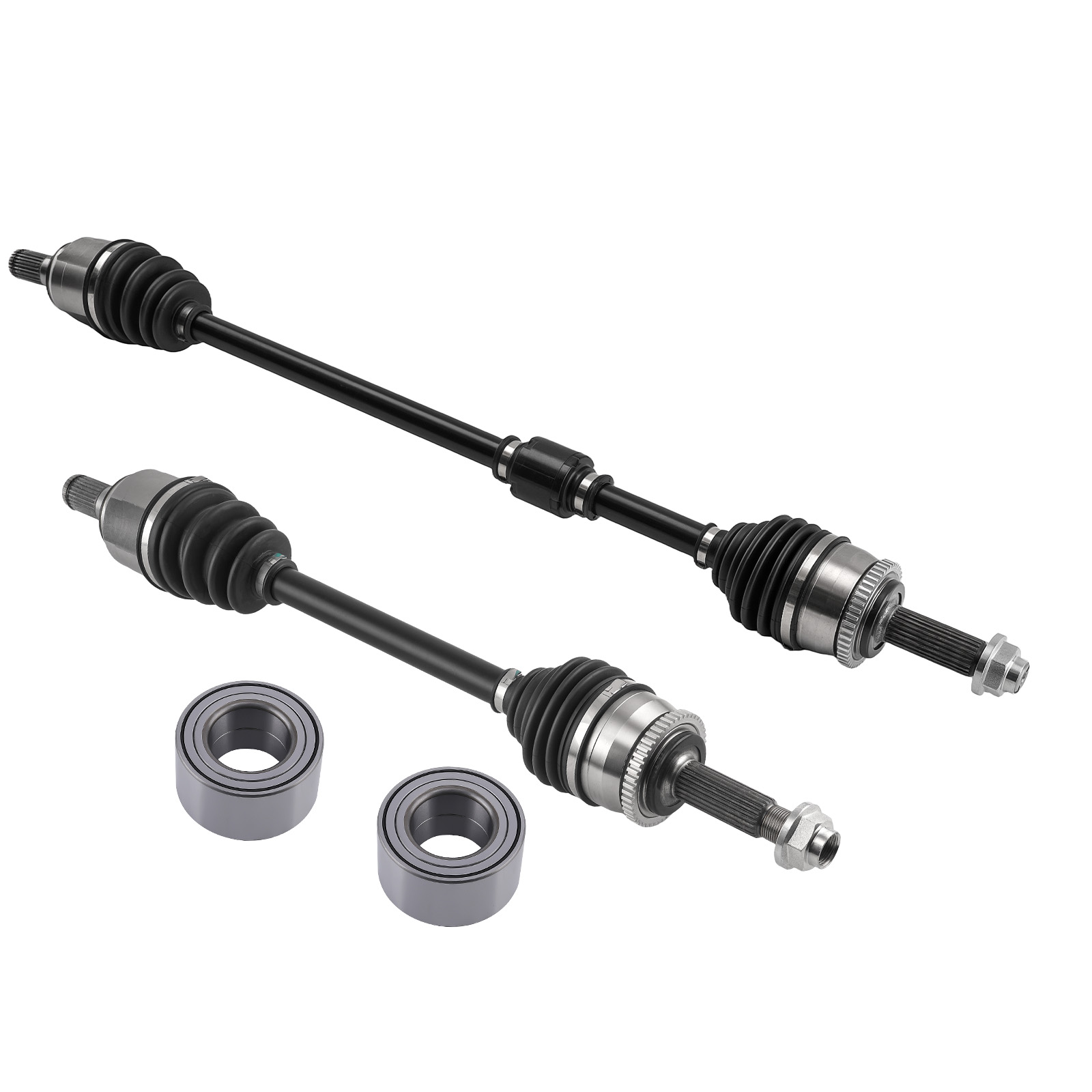 Front CV Axle Shaft Boot Wheel Bearing Kit for Accent FWD Auto Trans 2012-2017