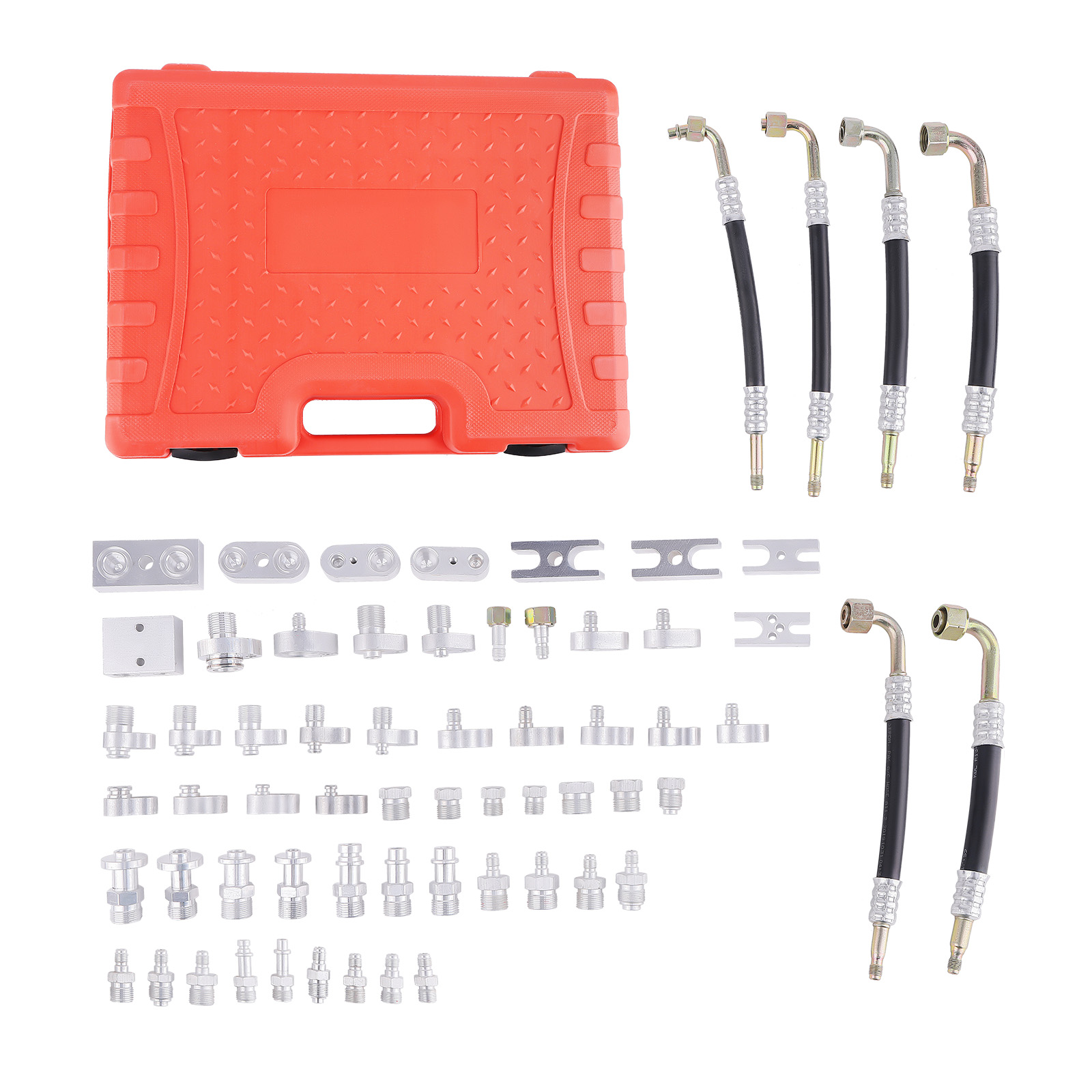56Pcs Auto Air Conditioning Leak Detector Detection Fitting Tool Kit Car Truck