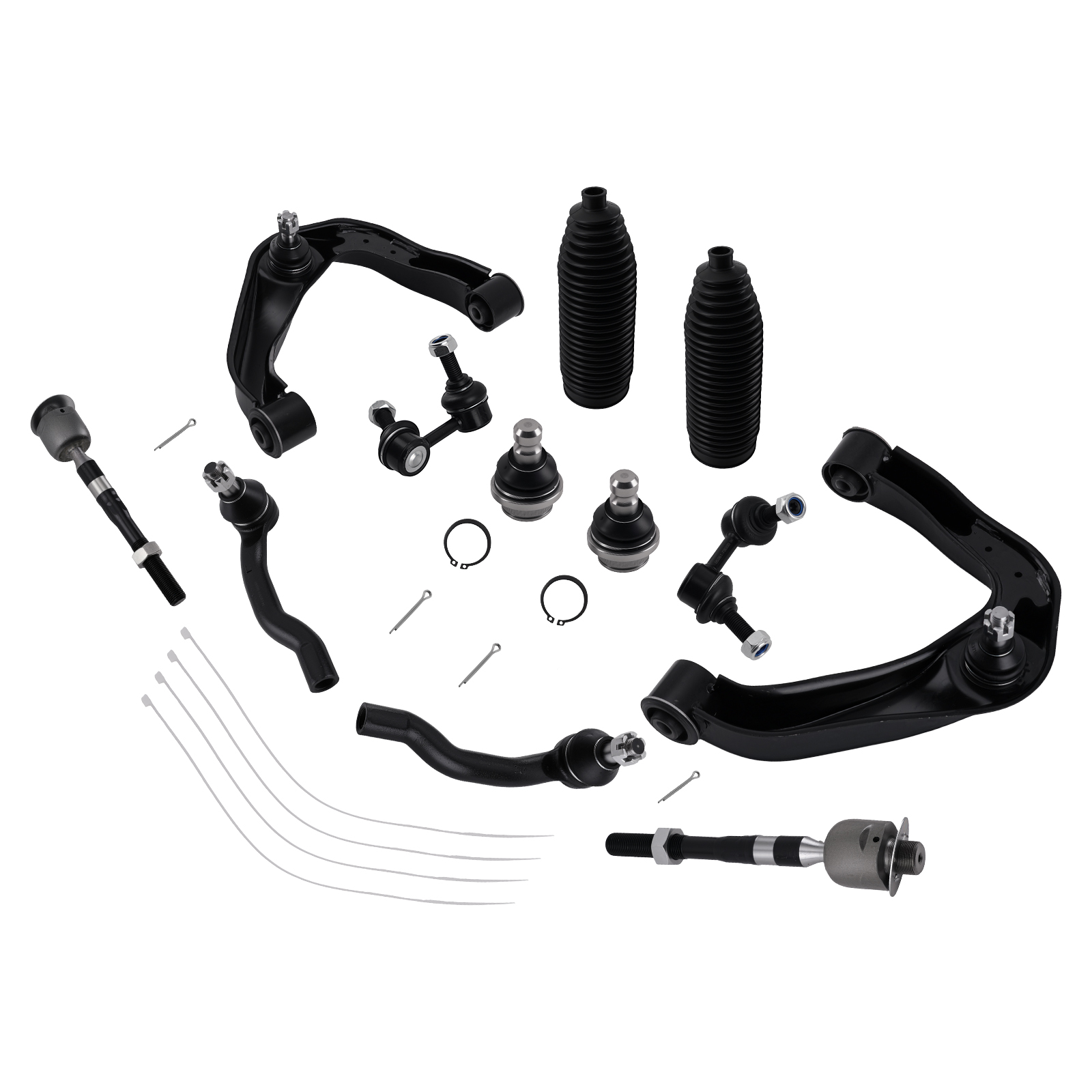 Front Control Arm Set with Ball Joints Tie Rods for Nissan Pathfinder 2005-2012
