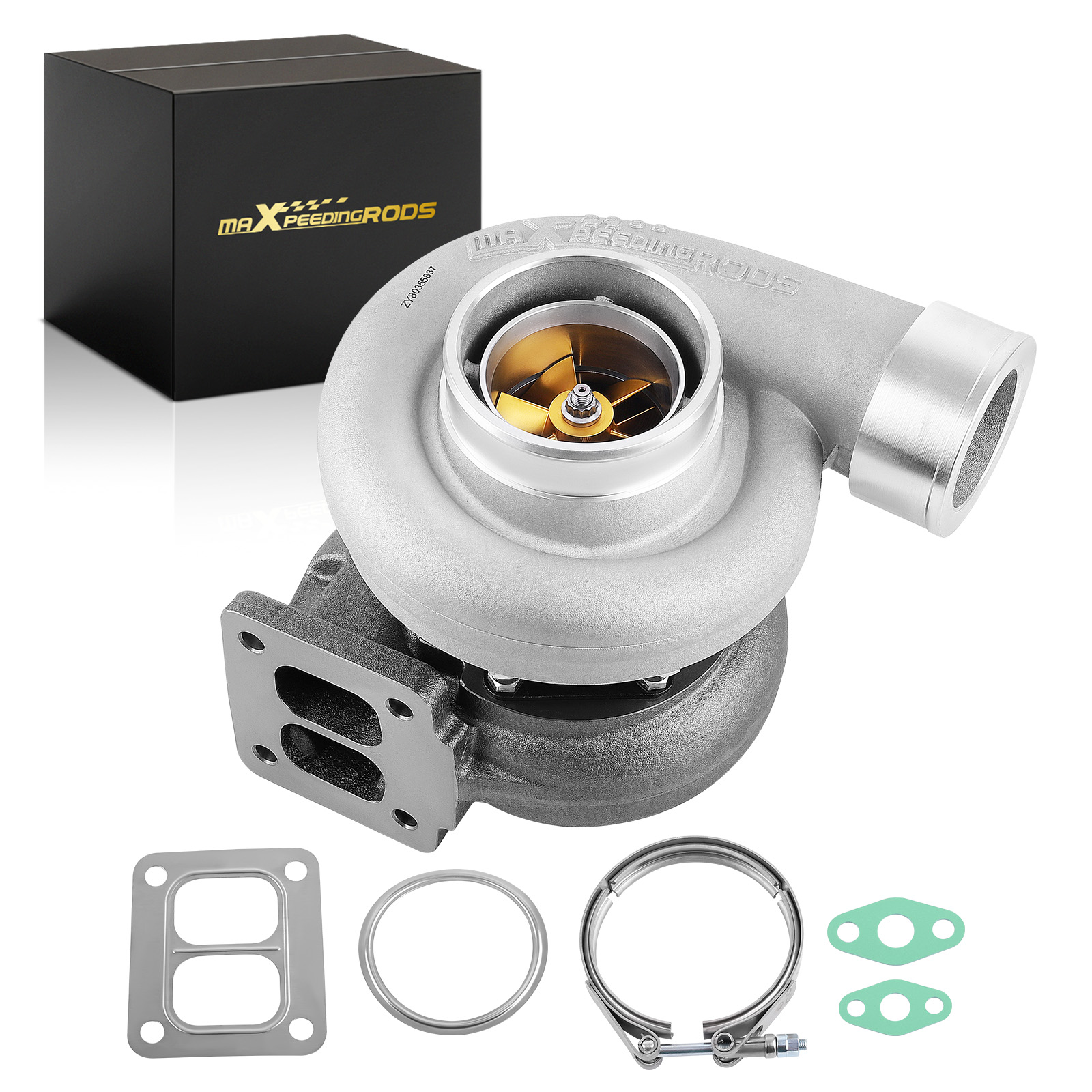 GT45 T4 V-Band 1.05 A/R 98mm Huge 600+HPs Boost Billet Turbocharger Wet Float