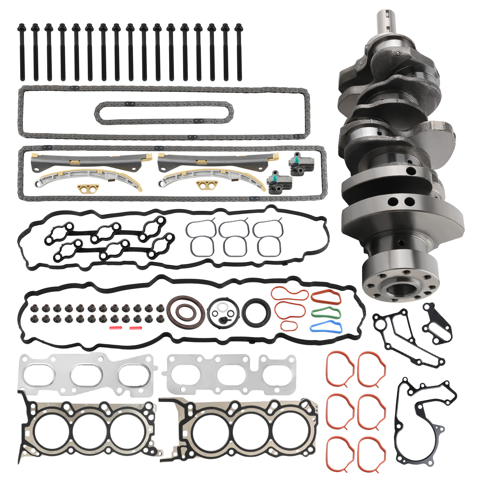 G6DH Engine Rebuild Kit - Crankshaft Head Gasket Timing Set For HYUNDAI KIA 3.3L