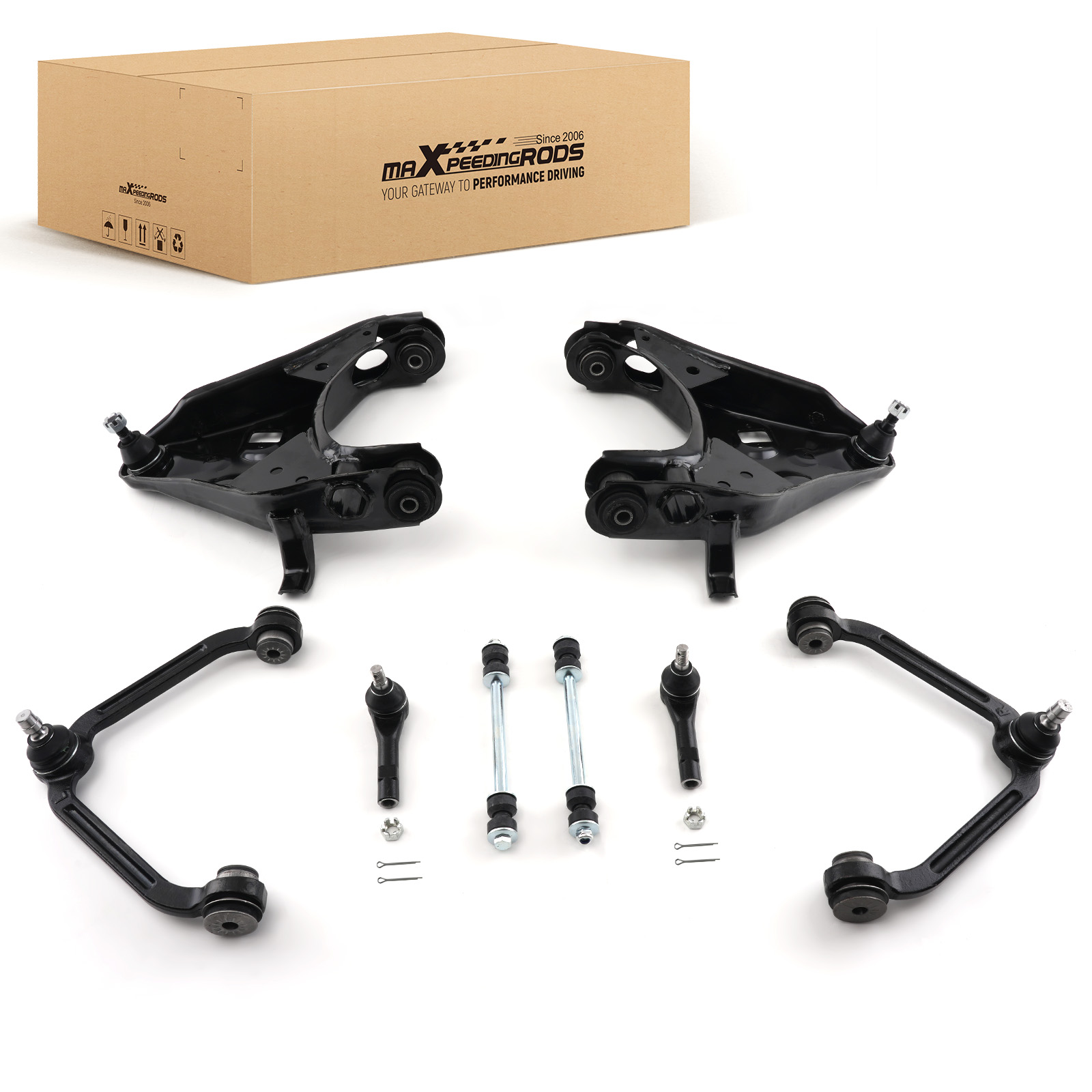 8PC Upper Lower Control Arm Stabilizer Bar End for Mazda B3000 B4000 1998-2009