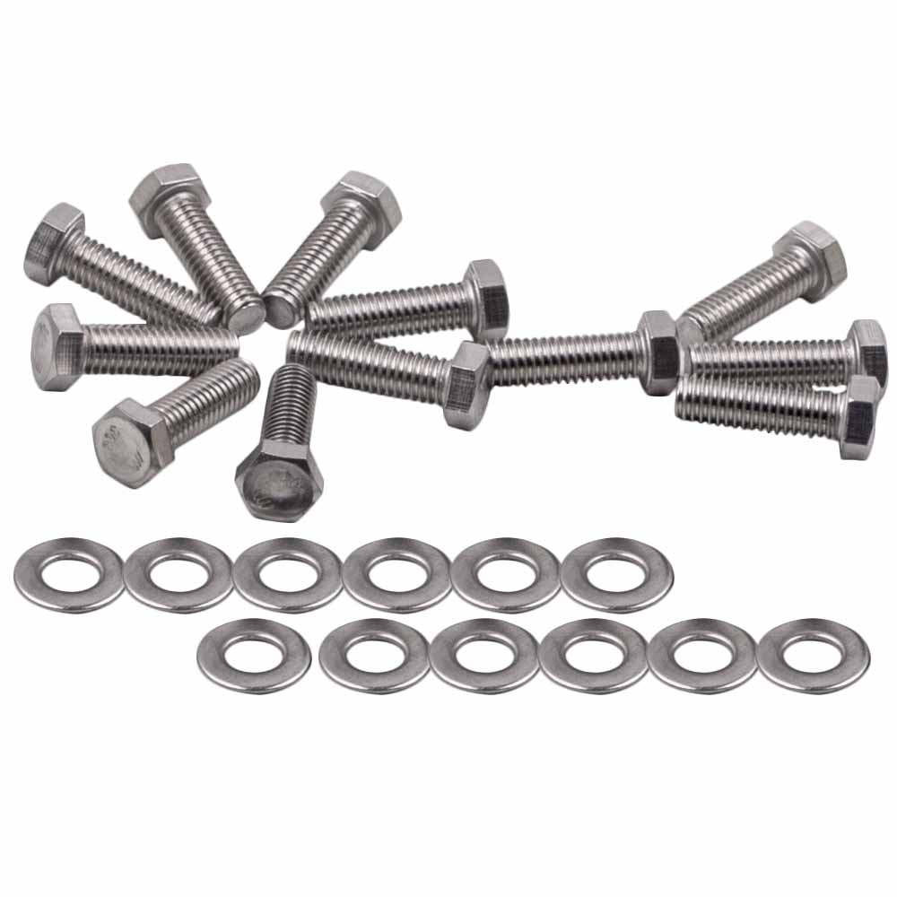 New Engine Bolts Kit Stainless Small Block 265 283 305 327 350 Hex For Chevy SBC