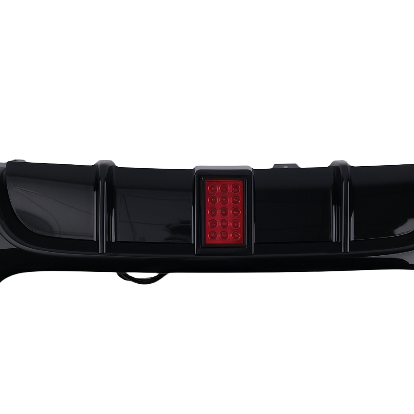 Rear Bumper Diffuser Gloss Blk W/LED For BMW 3 Series 325i 323i M Sport 05-12
