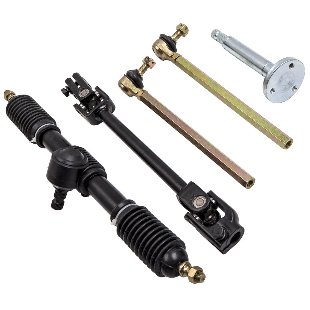 Steering Wheel Parts Tie Rod Rack Adjustable Shaft Replace For Go Kart  110cc